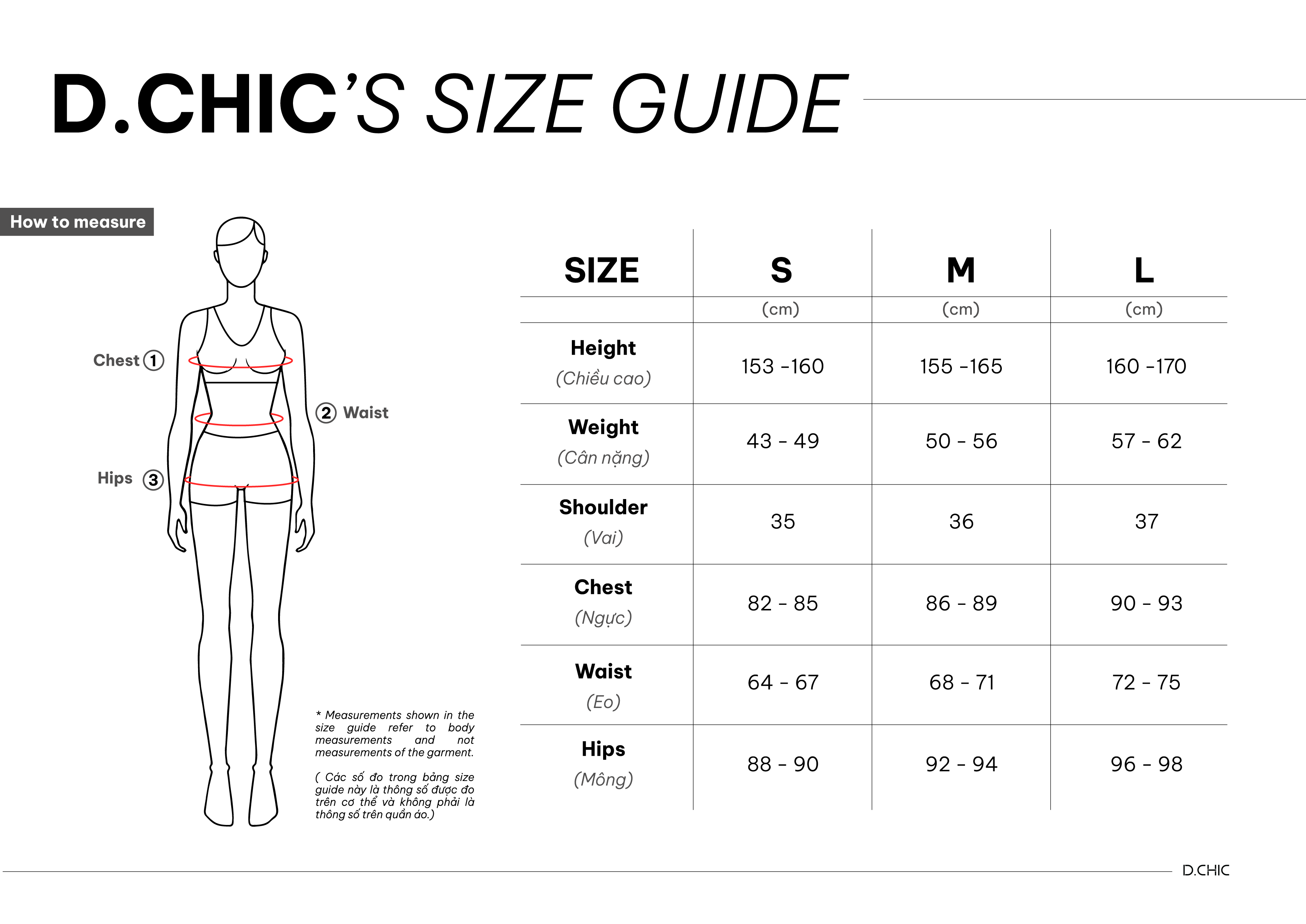 Tham khảo cách chọn size quần áo khi order hàng Trung Quốc