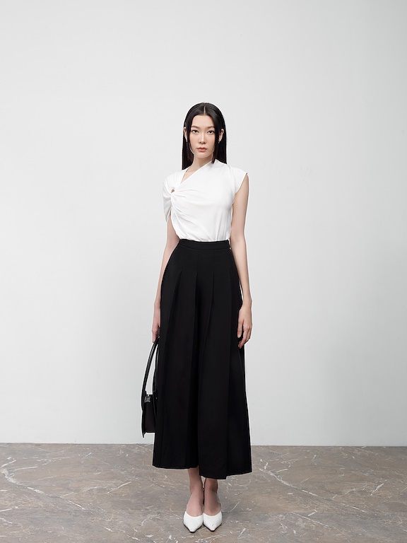 Quần xếp ly dáng rộng