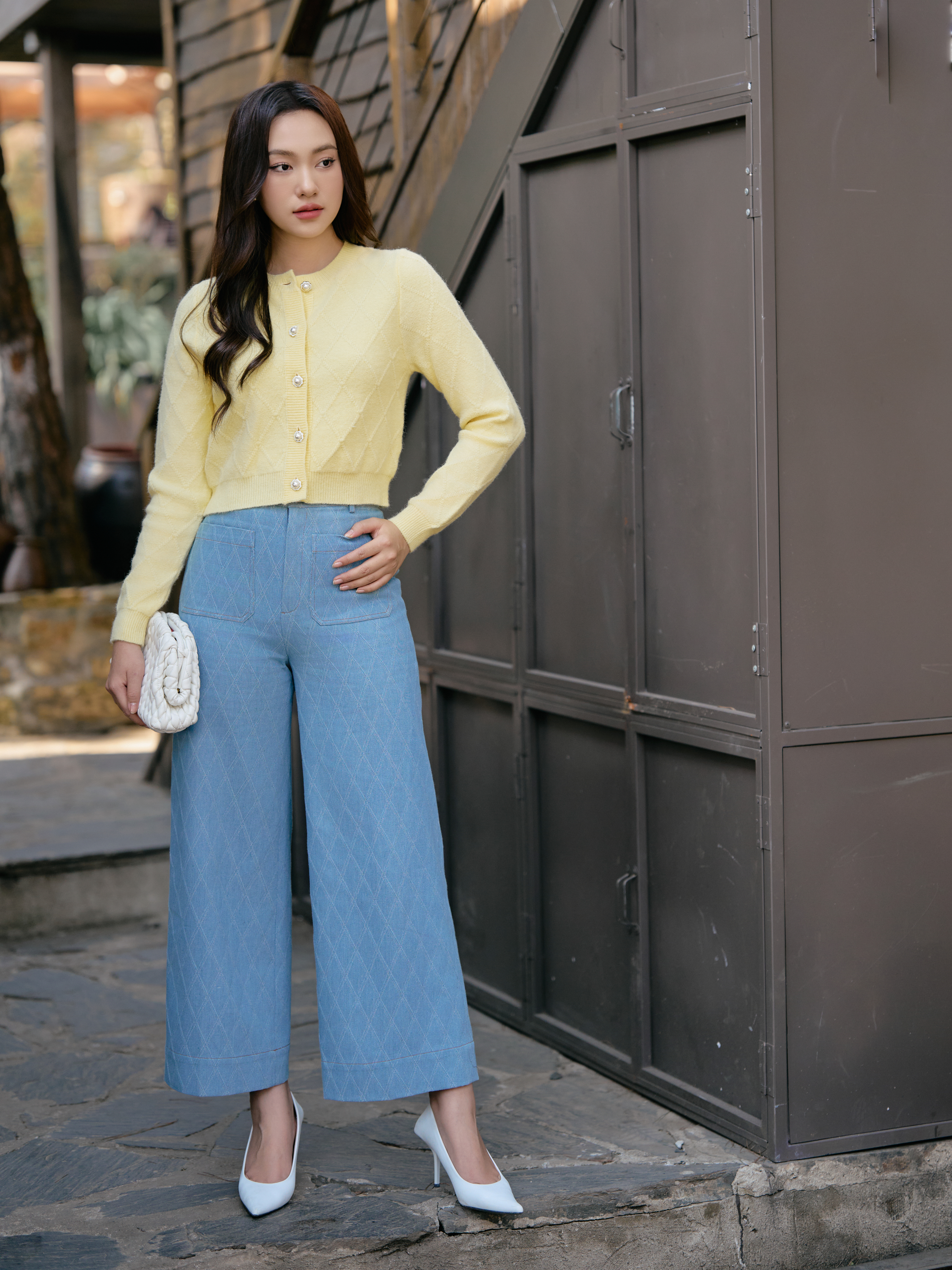 Quần ống đứng 2 túi trước
