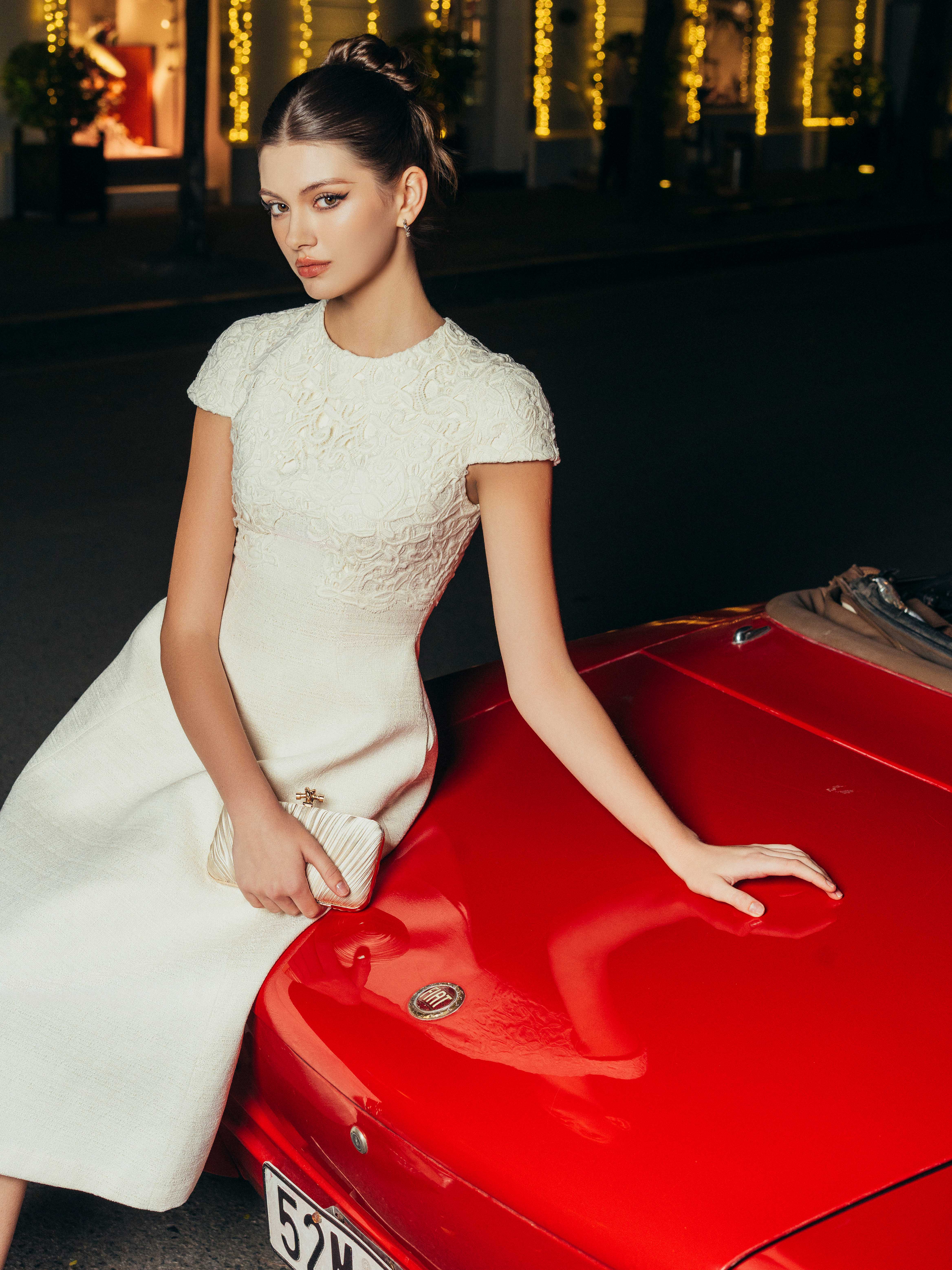 Váy xòe cộc tay đắp zen