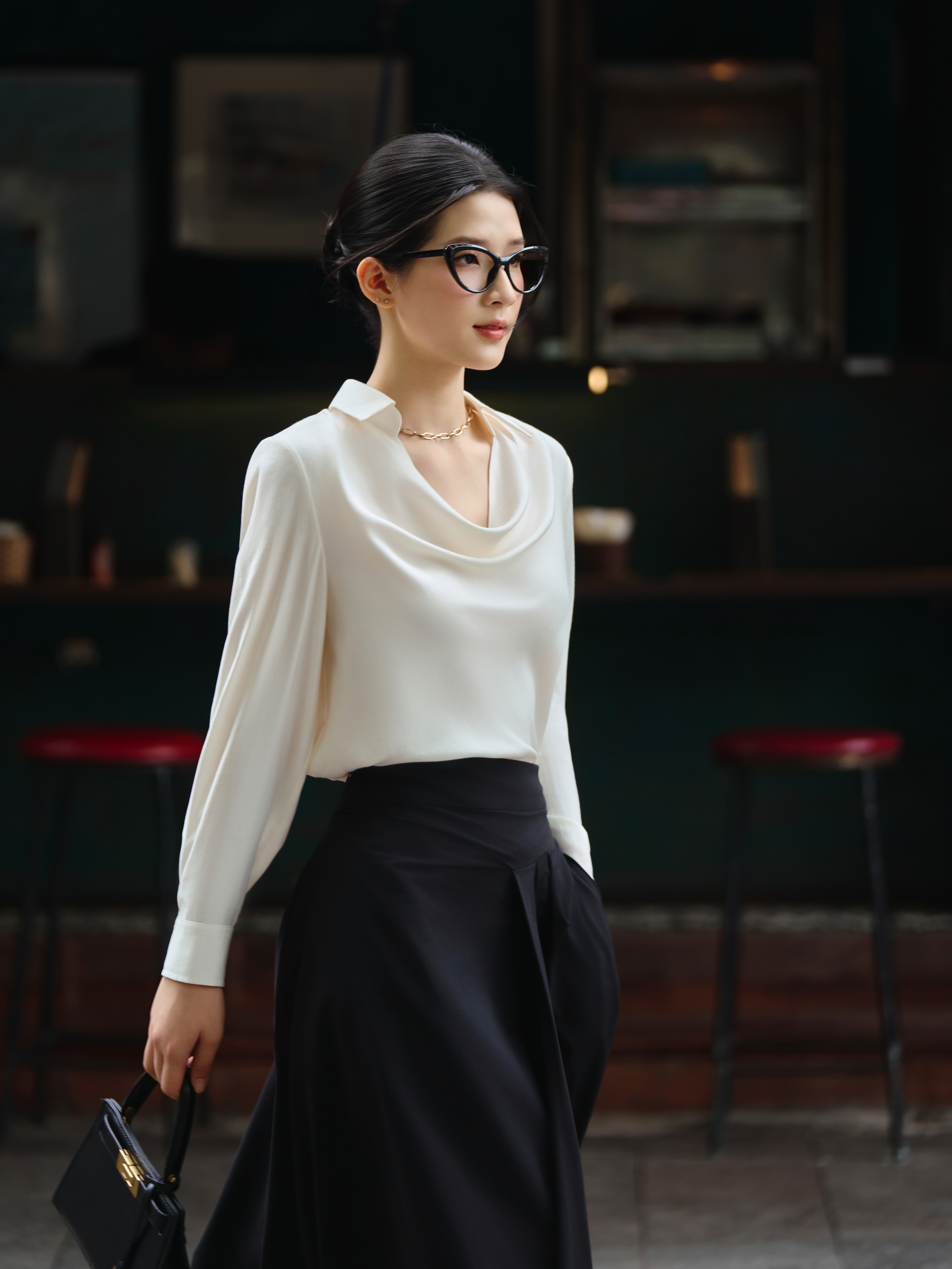 Áo sơ mi dài tay cổ đức