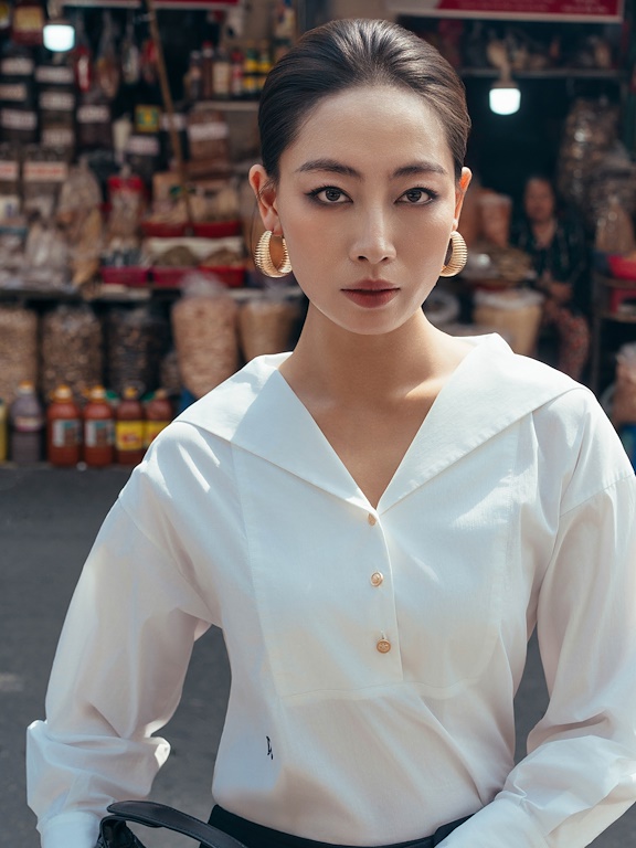 Áo sơ mi dài tay thêu logo DC