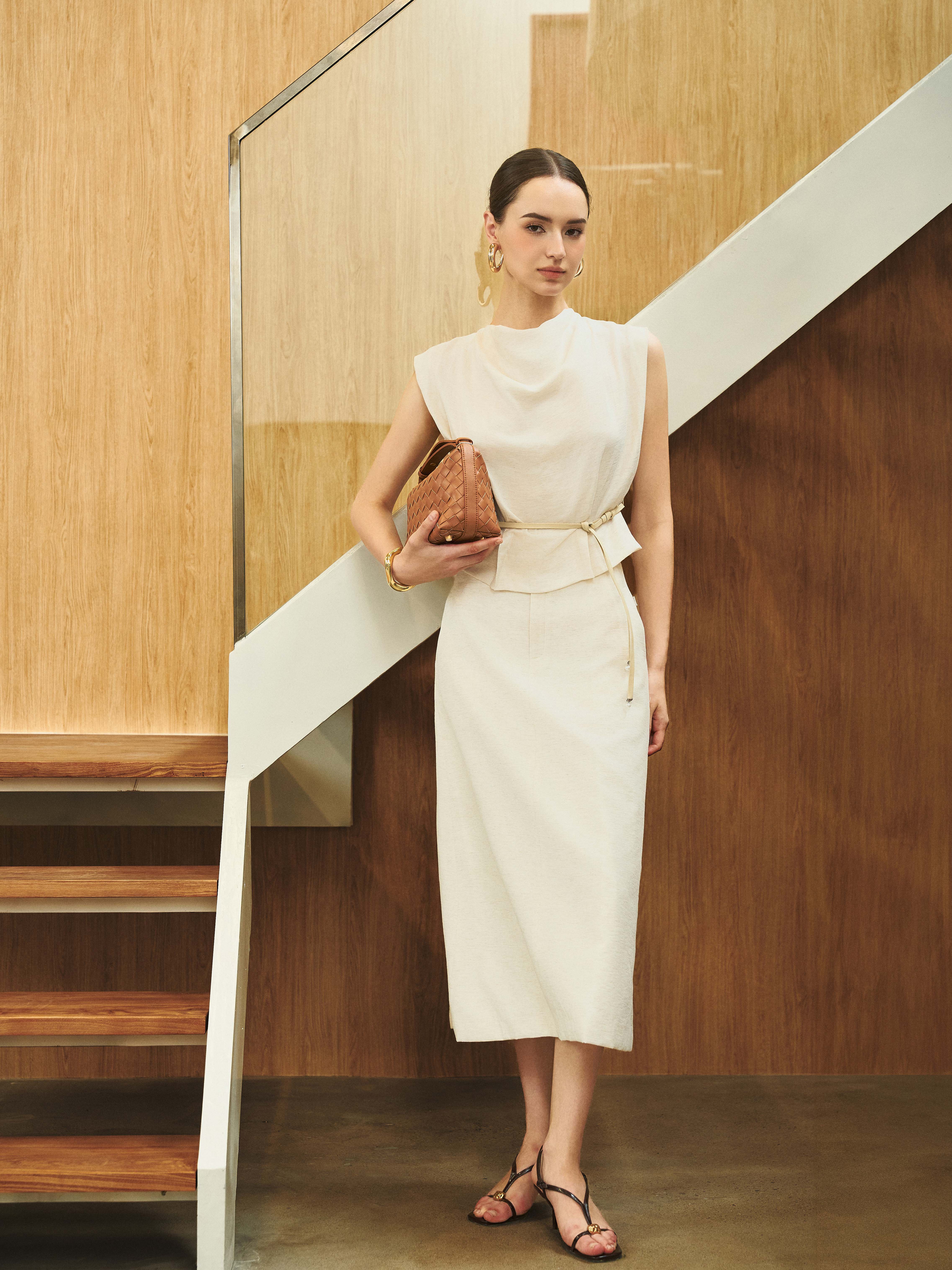 Chân váy midi cạp rời_A.1-2967