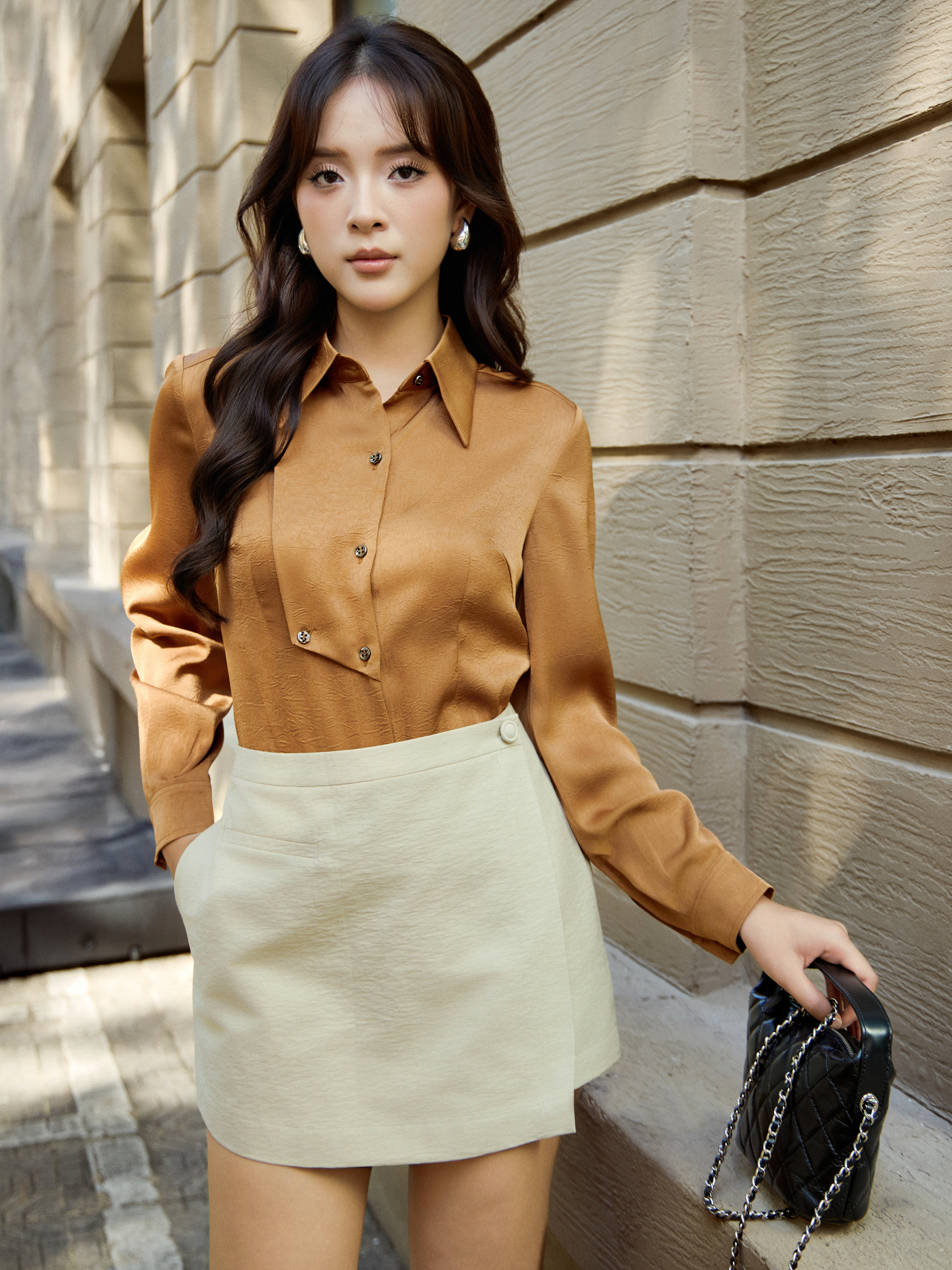 Quần váy A ngắn 2 tà