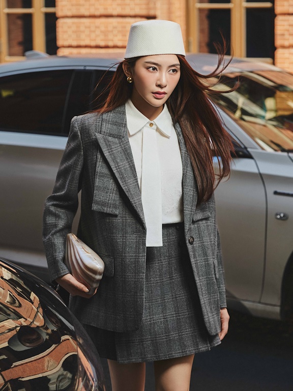 Áo sơ mi cổ đức cà vạt tay dài