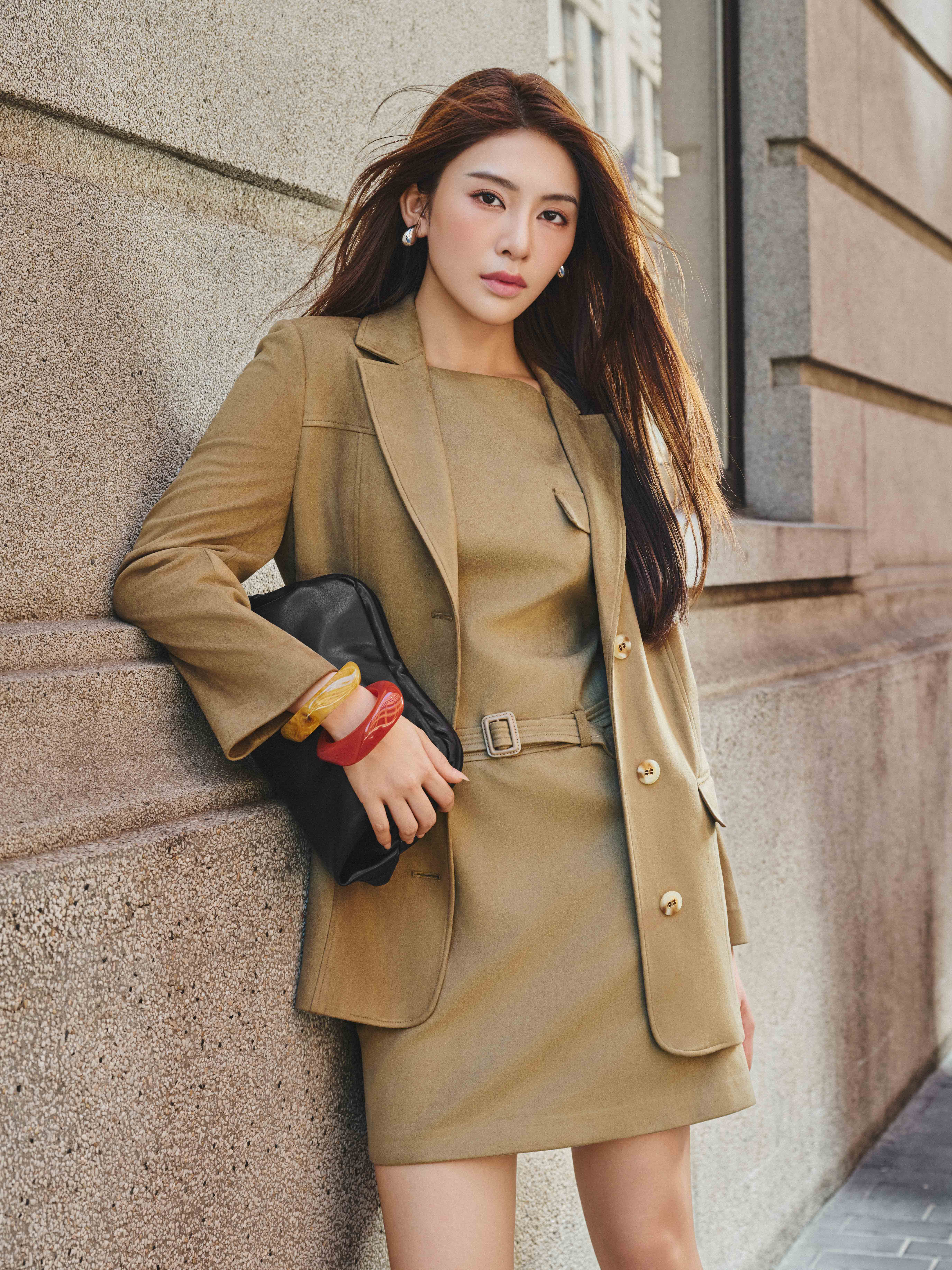 Áo vest da lộn cổ 2 ve