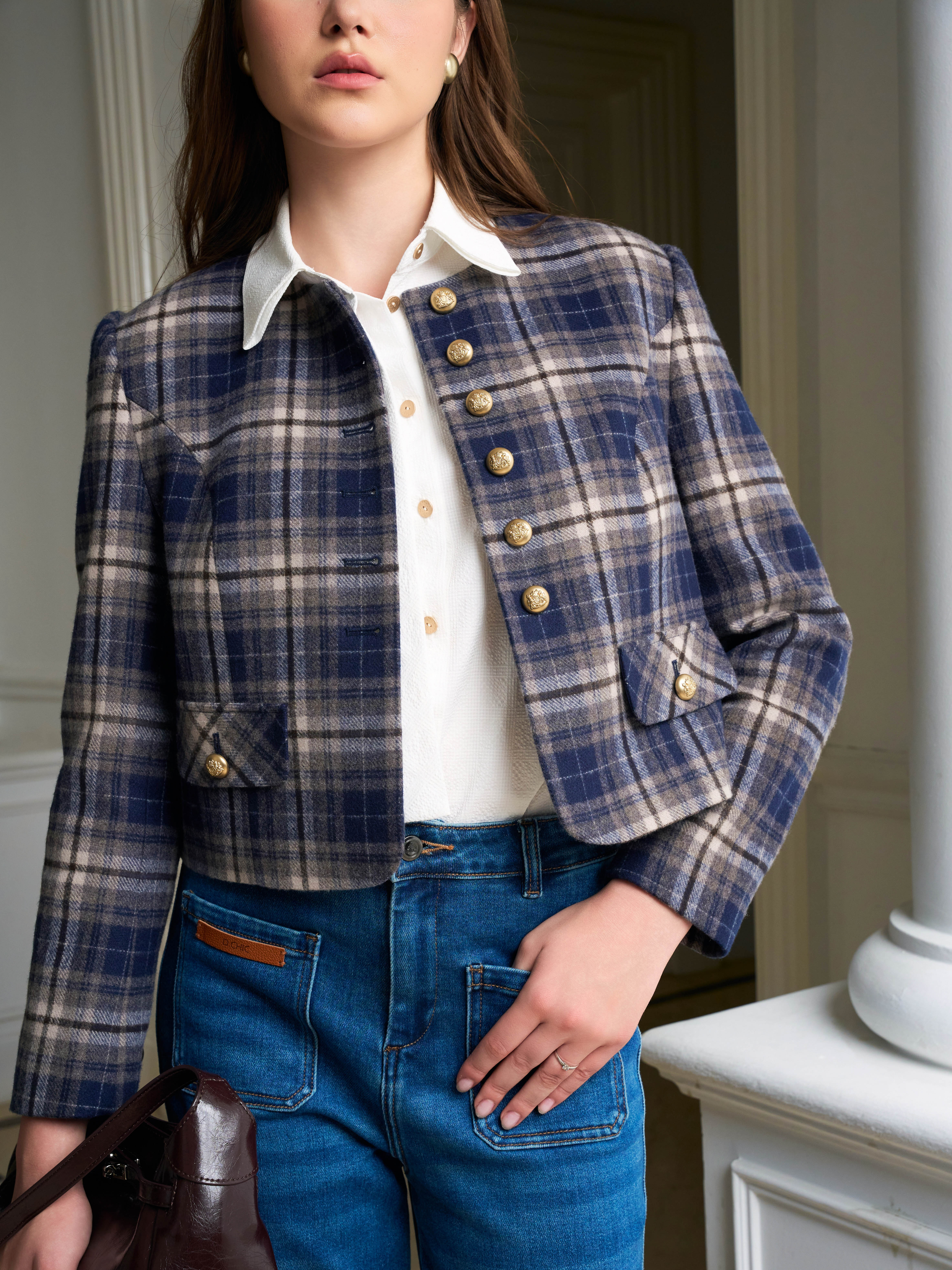 Quần ống vẩy 2 túi ốp trước-DC10