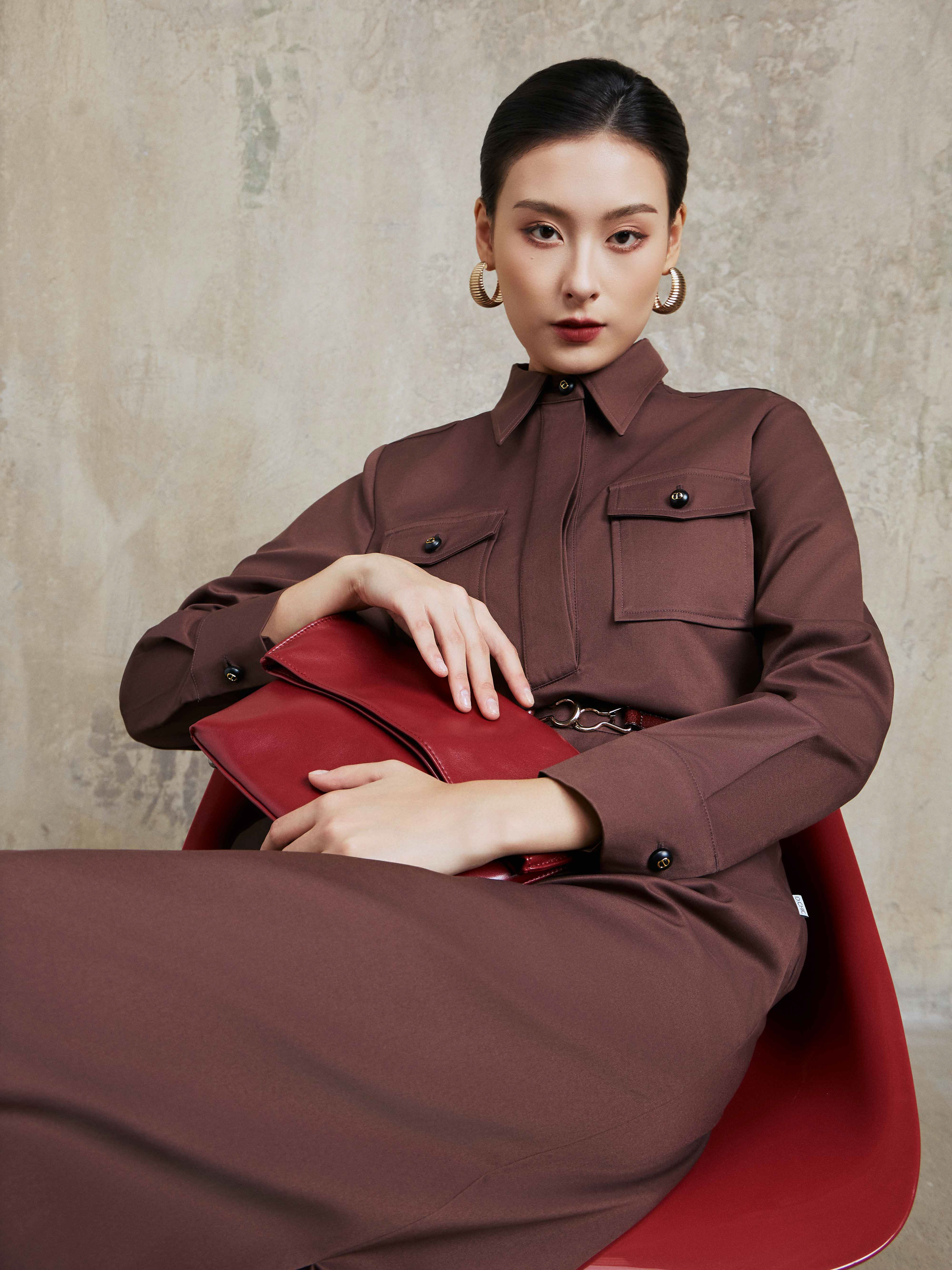 Áo sơ mi cổ đức 2 túi ngực_CV.2-1190