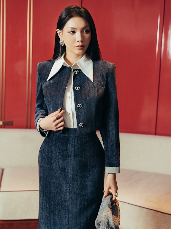 Áo vest cổ tròn 2 túi cơi ngực_CV.2-1182