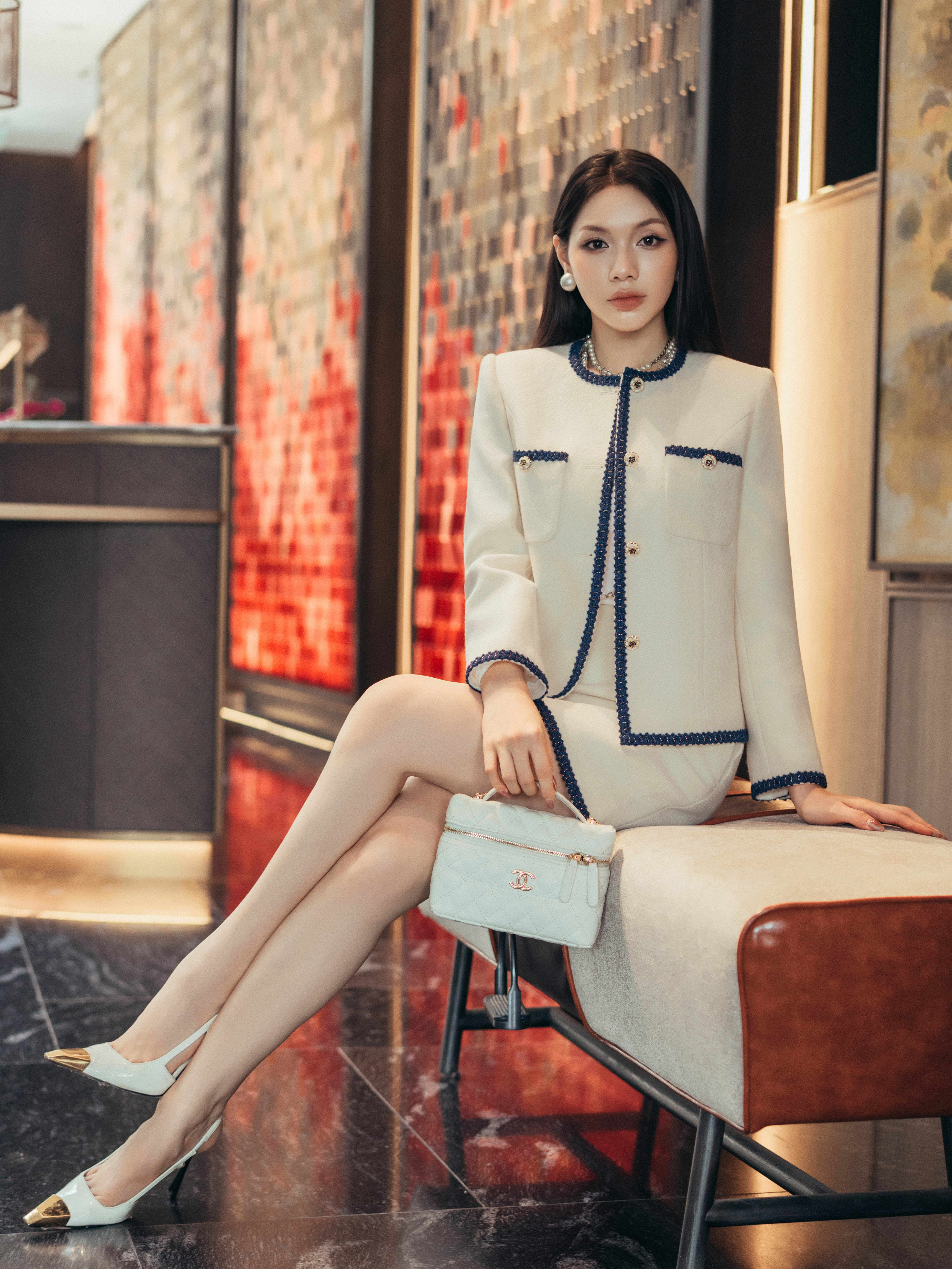 Chân váy tweet dáng A ngắn_AV.5-1011