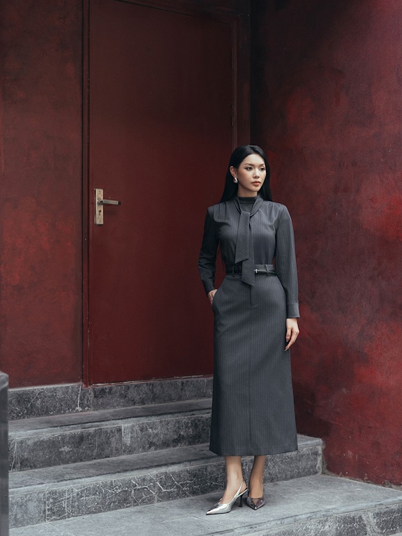 Chân váy midi cạp rời_A.1-3151