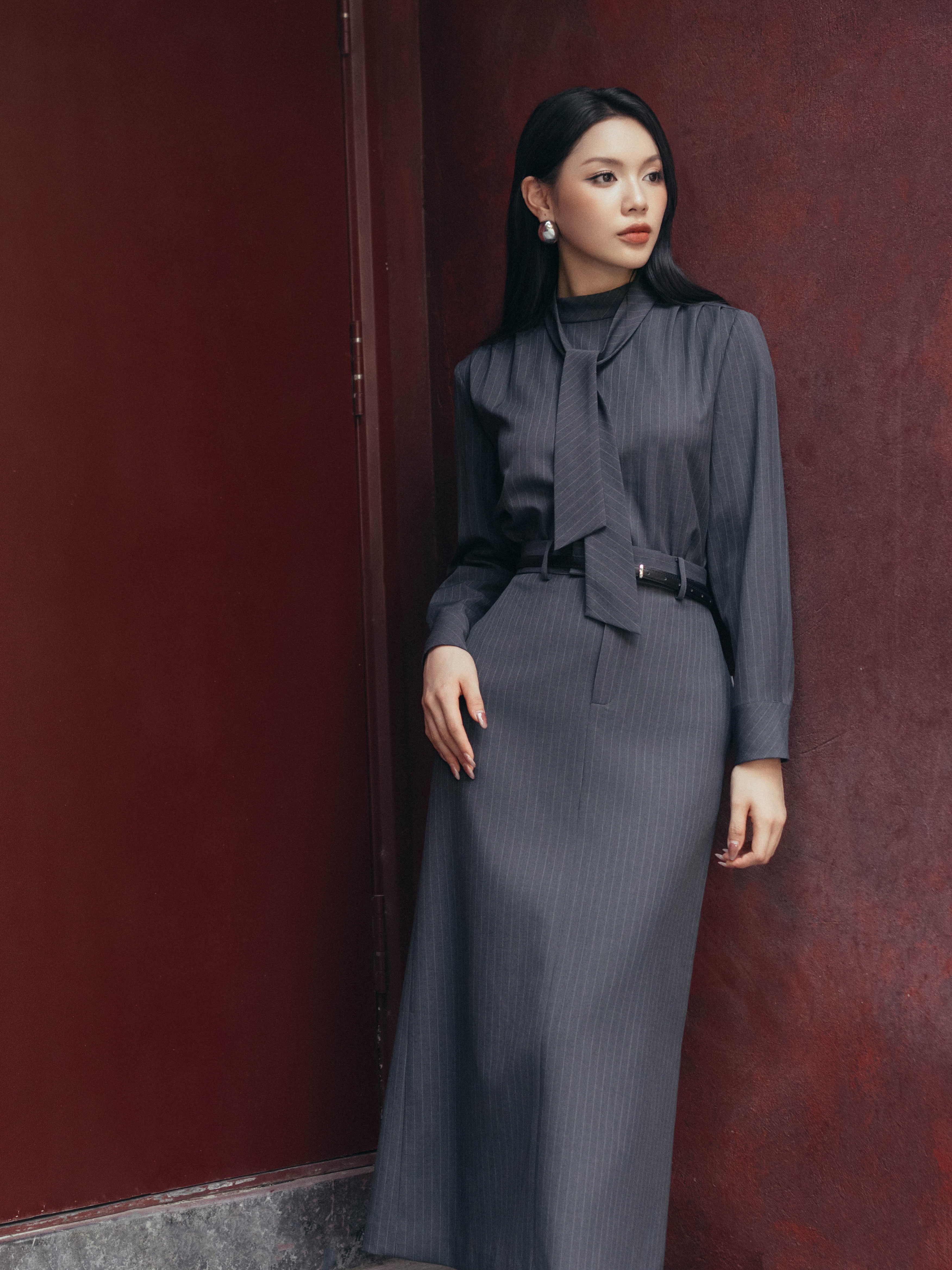 Chân váy midi cạp rời_A.1-3151