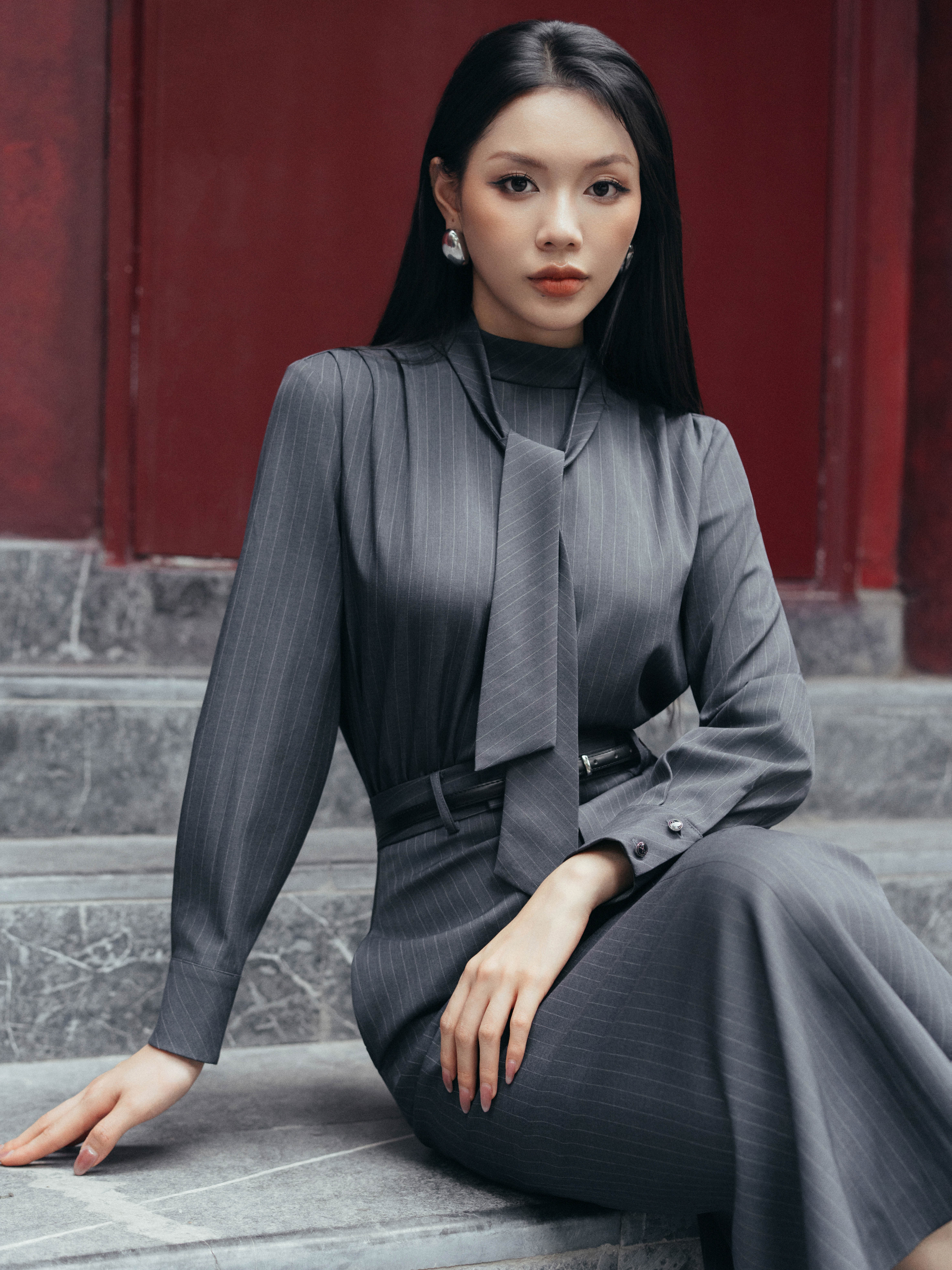 Chân váy midi cạp rời_A.1-3151