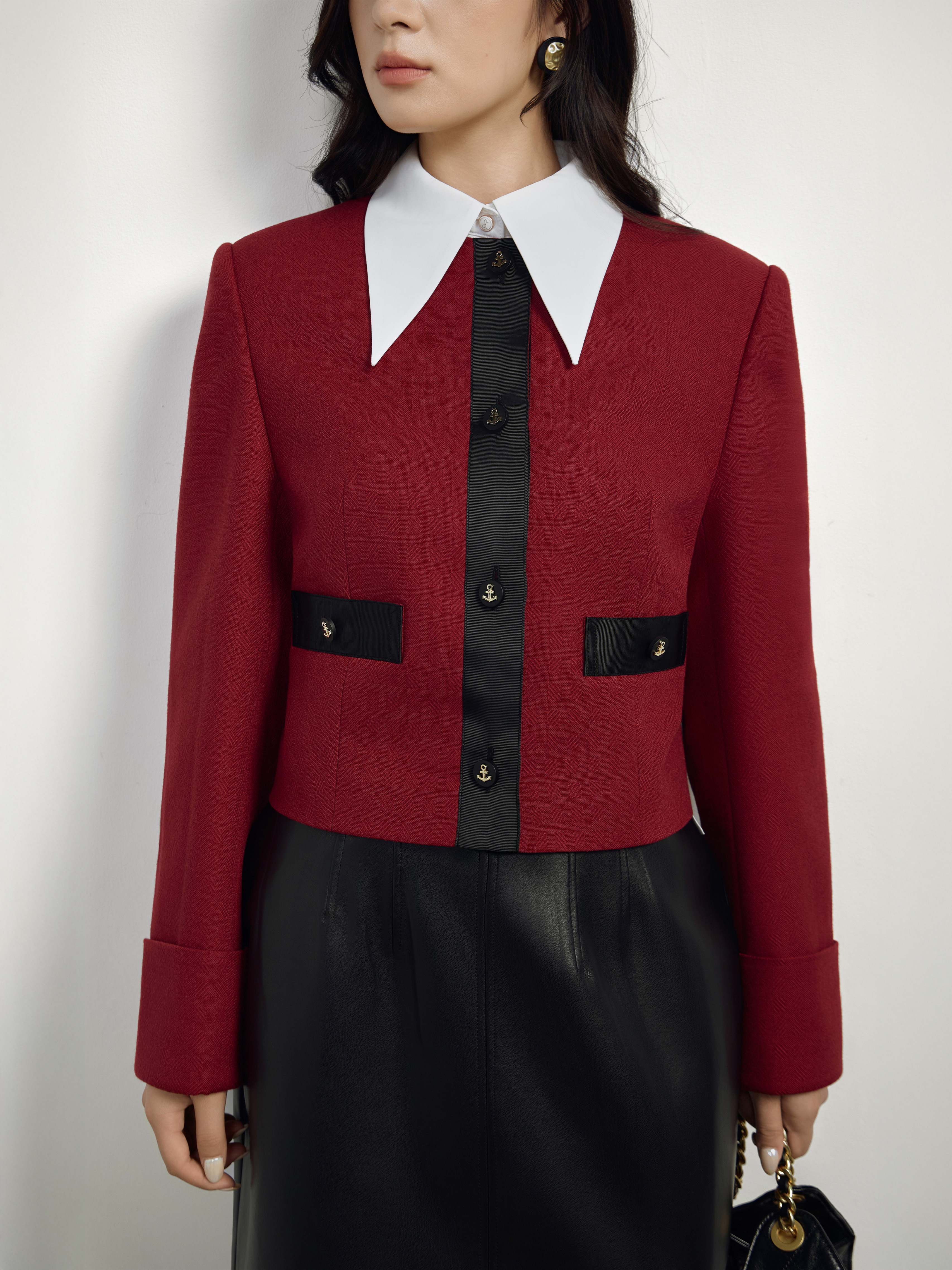 Áo vest phối dây ruy bẳng