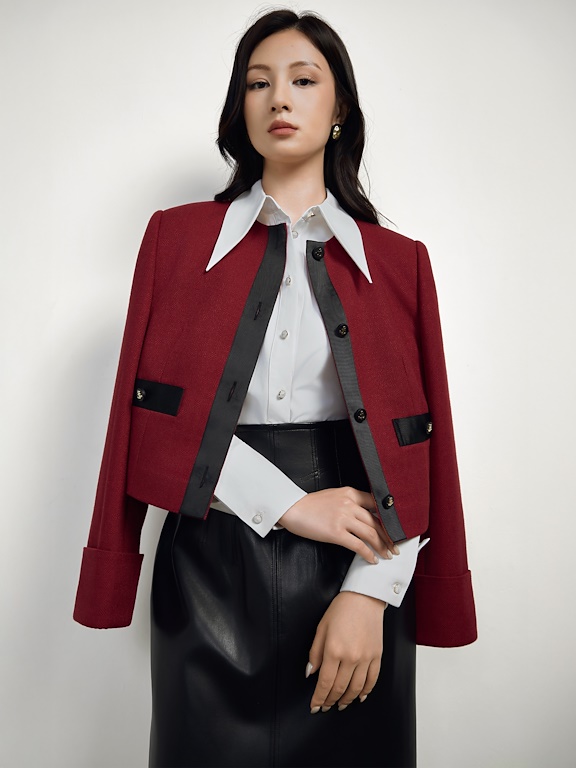 Áo vest phối dây ruy bẳng