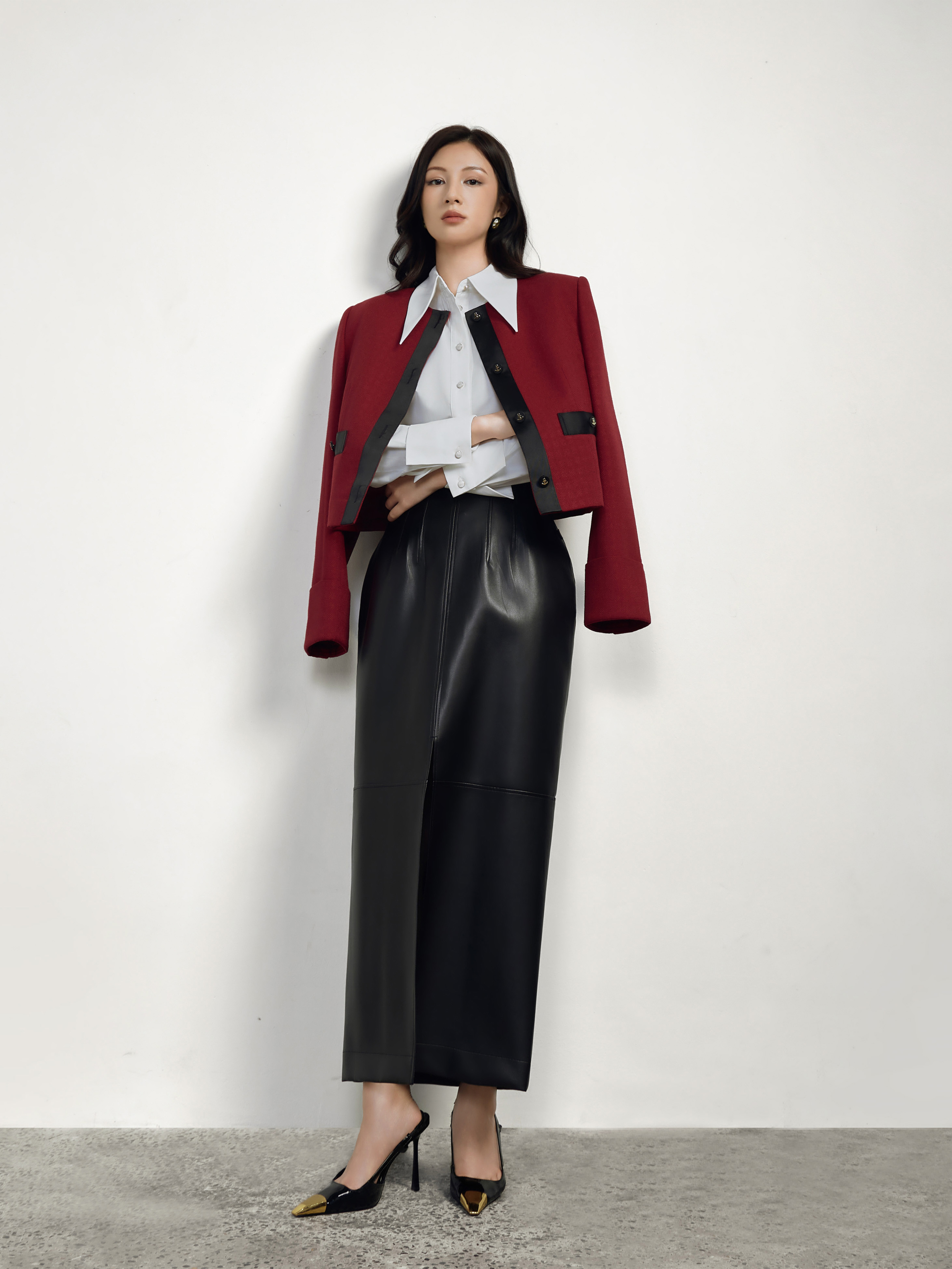 Áo vest phối dây ruy bẳng