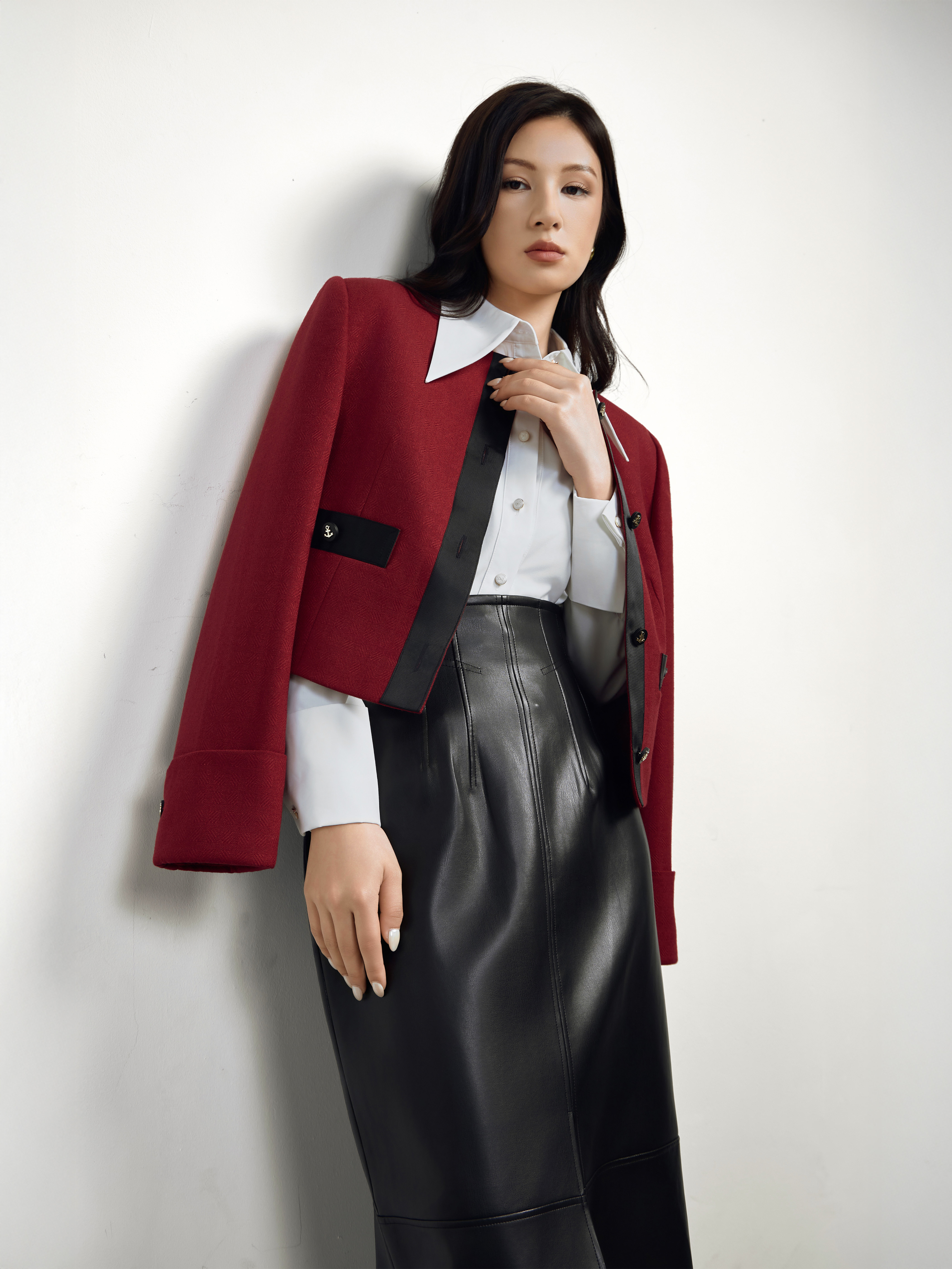 Áo vest phối dây ruy bẳng