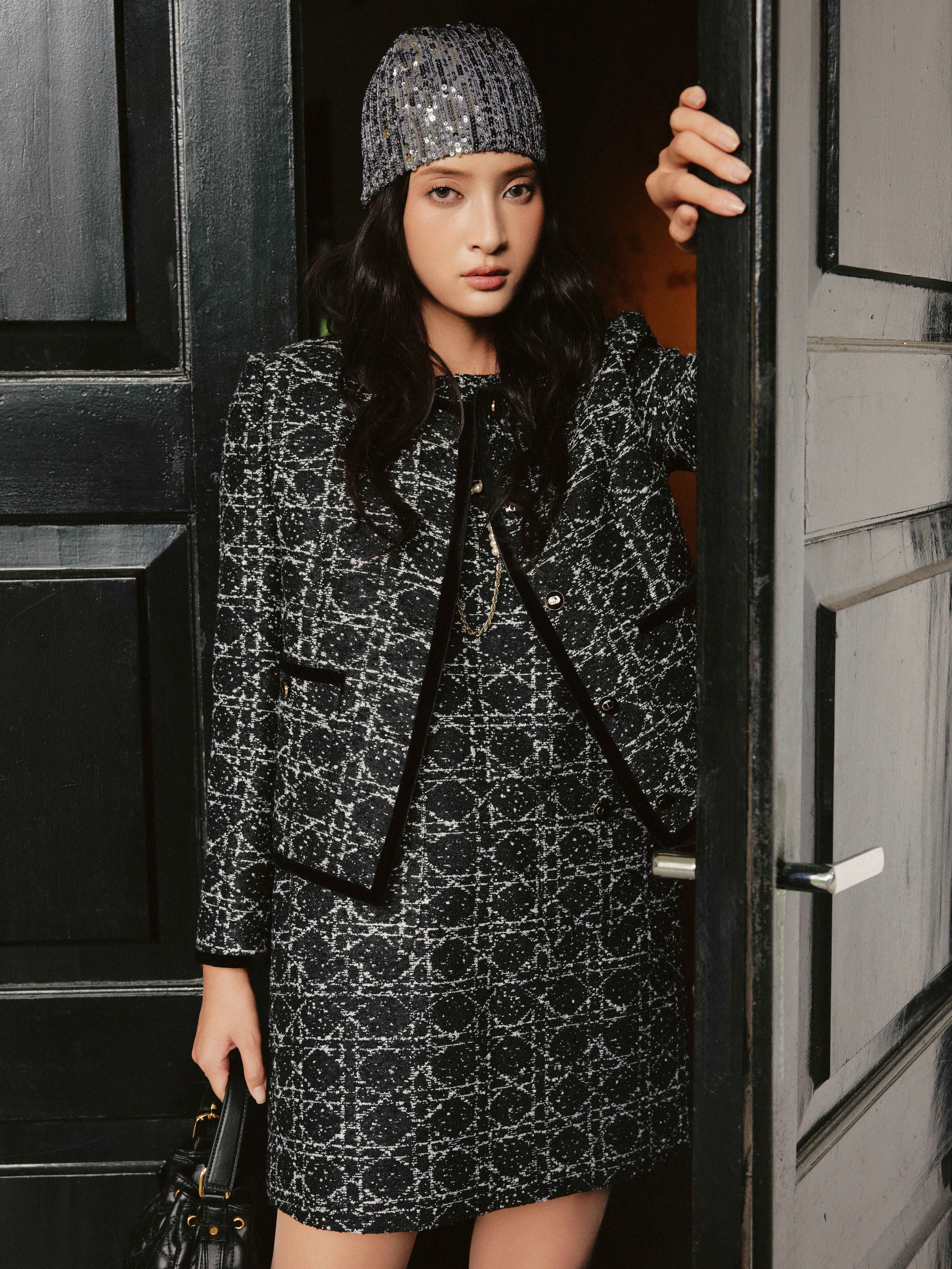 Váy dạ kẻ không tay_AV.5-947