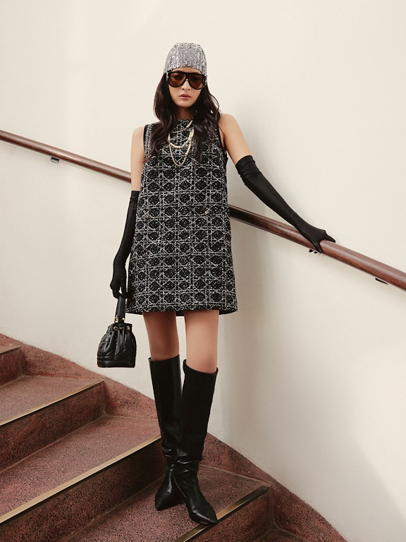 Váy dạ kẻ không tay_AV.5-947