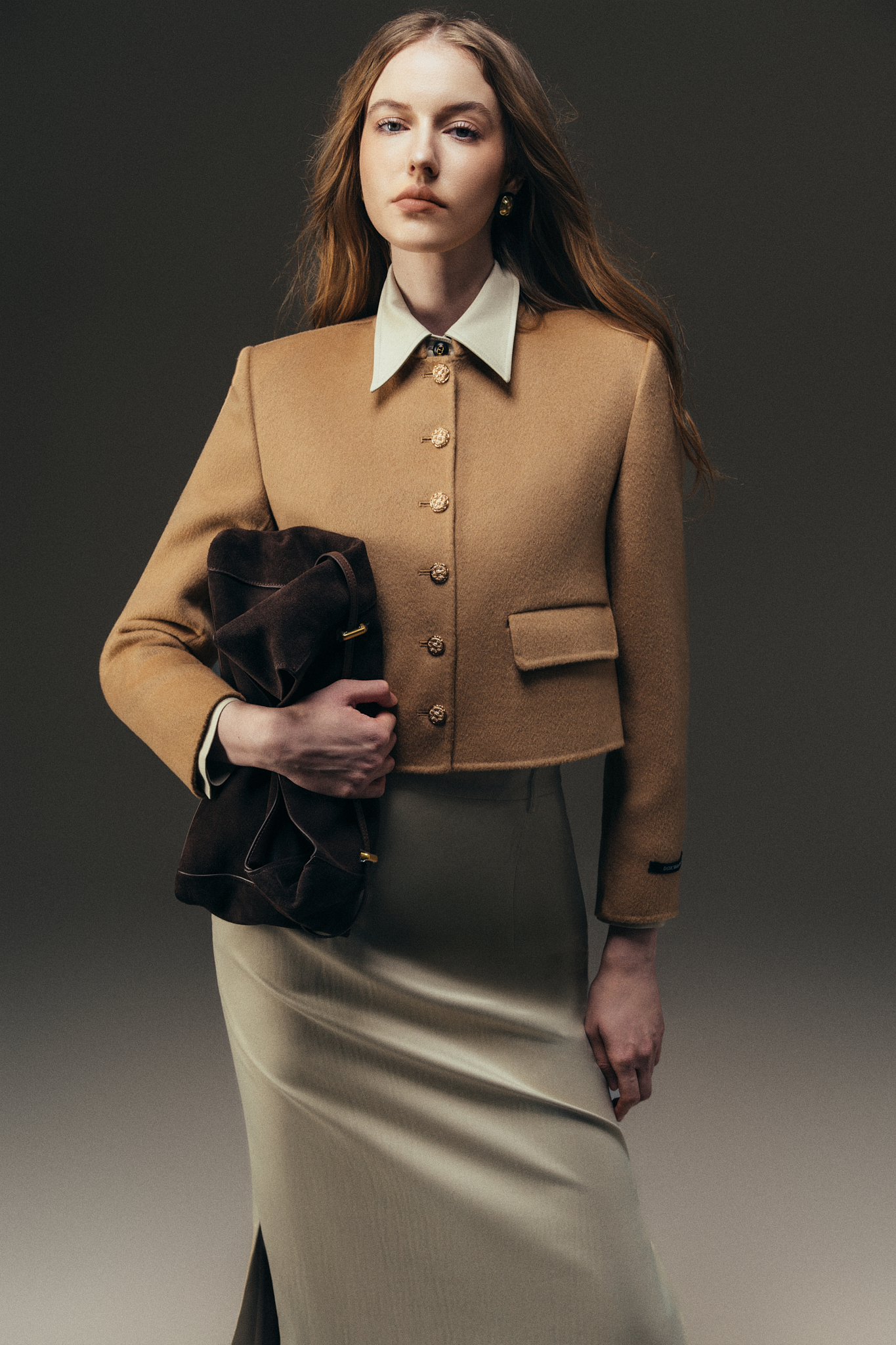 Áo dạ Handmade cổ tàu 2 nắp túi trước