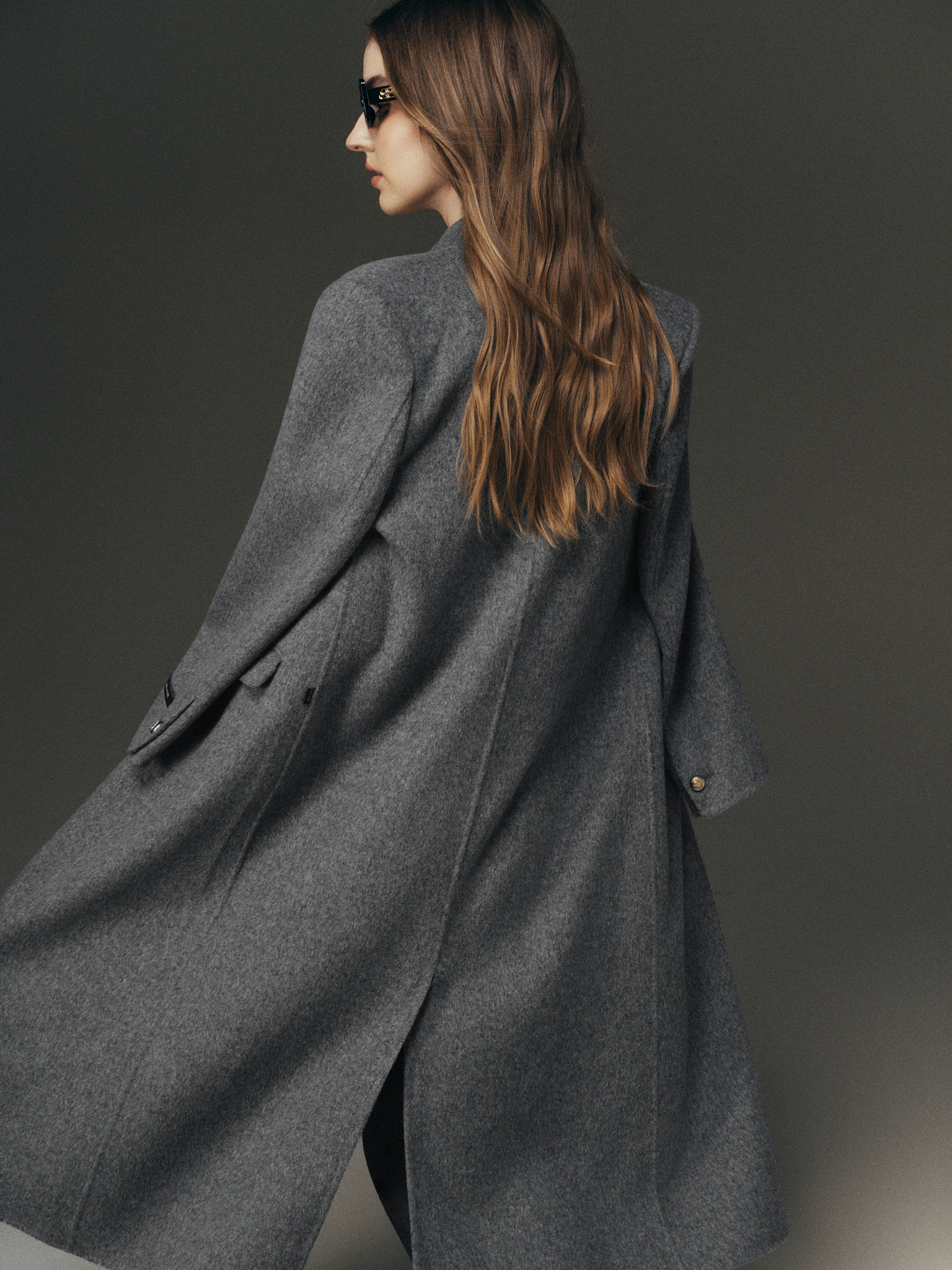 Áo dạ handmade trendcoat cổ leo