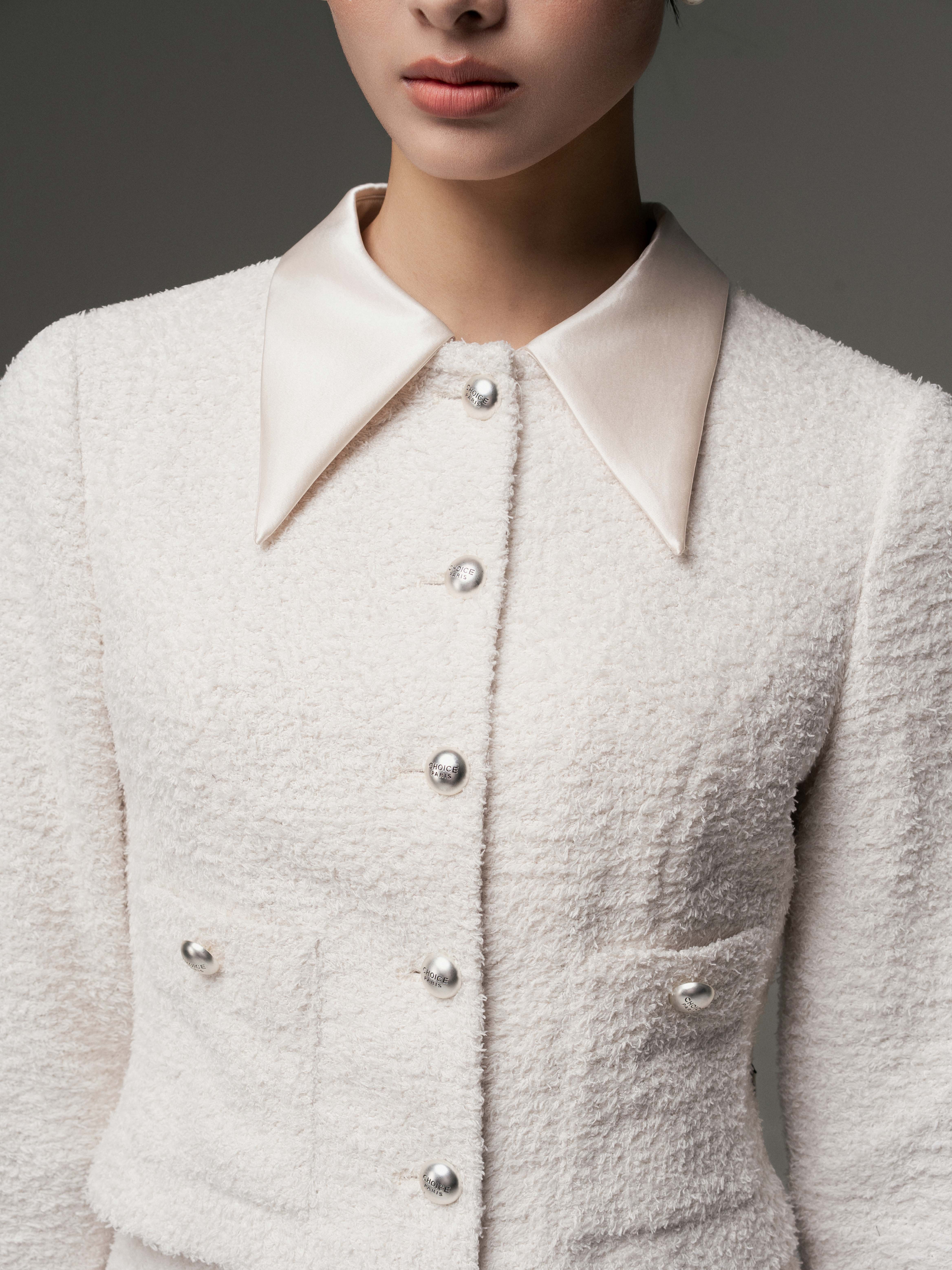 Áo len xù cổ tròn 2 túi ốp_CV.2-1119