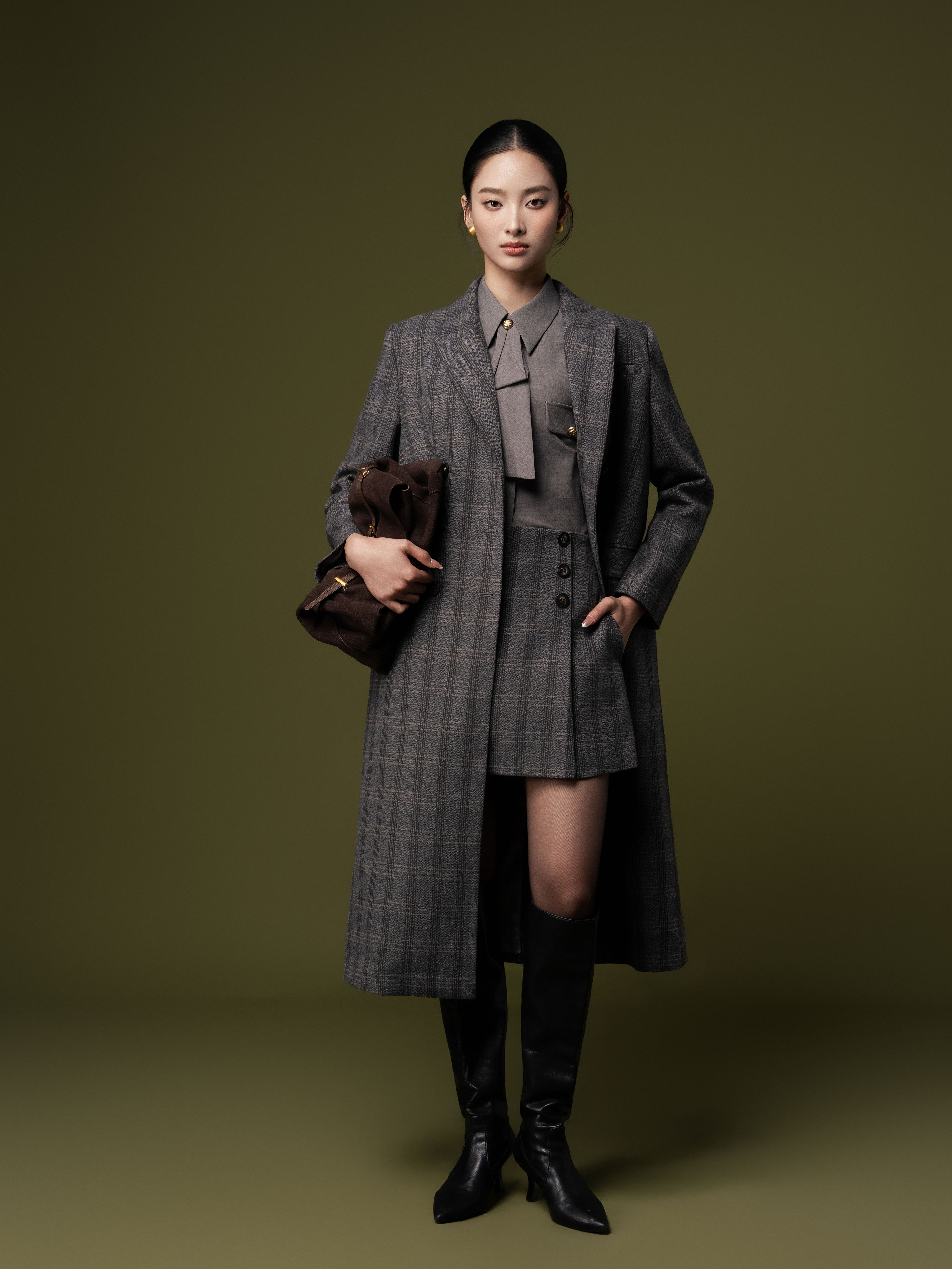 Áo trendcoat 2 hàng cúc