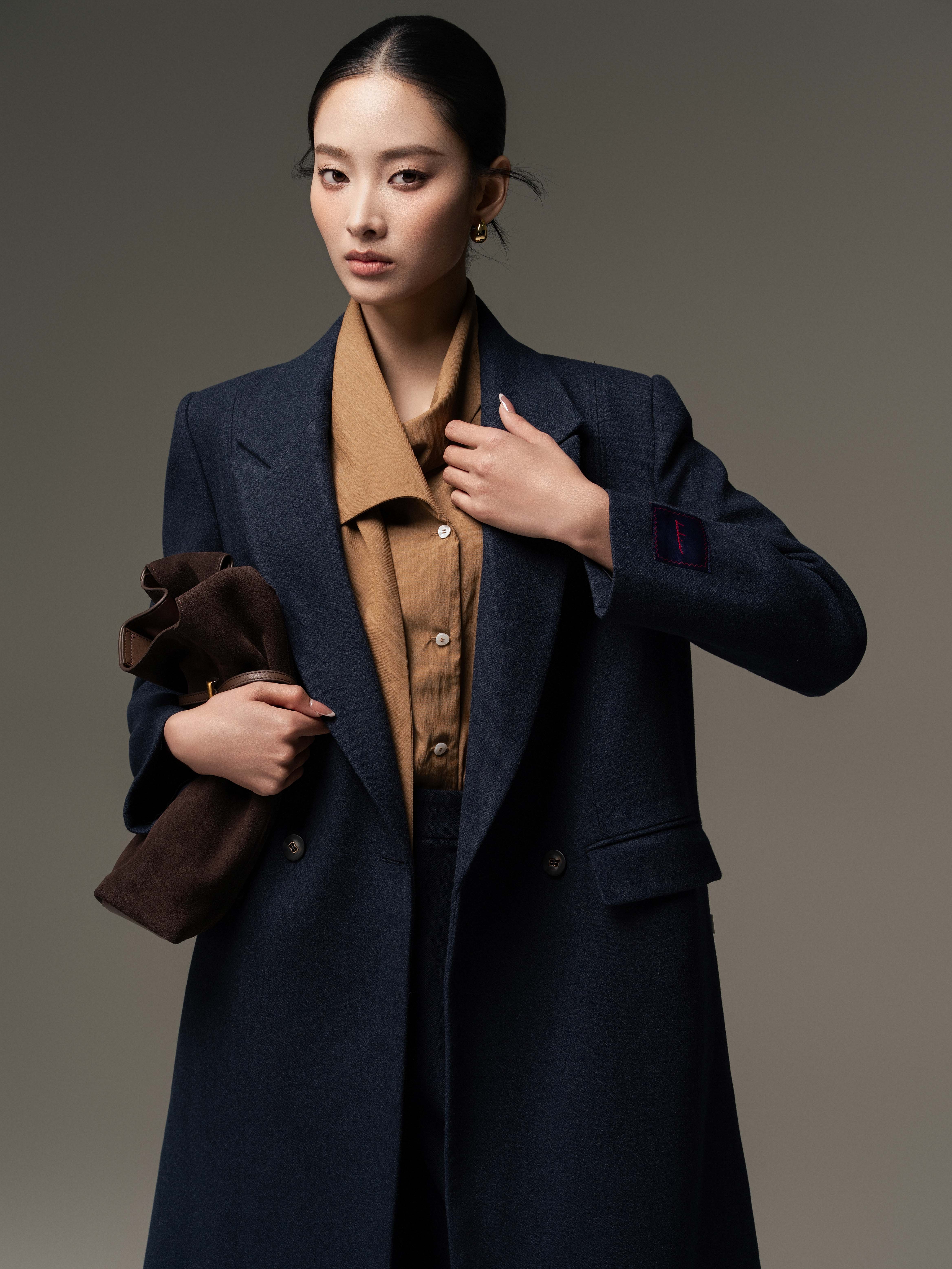 Áo trendcoat cổ vest