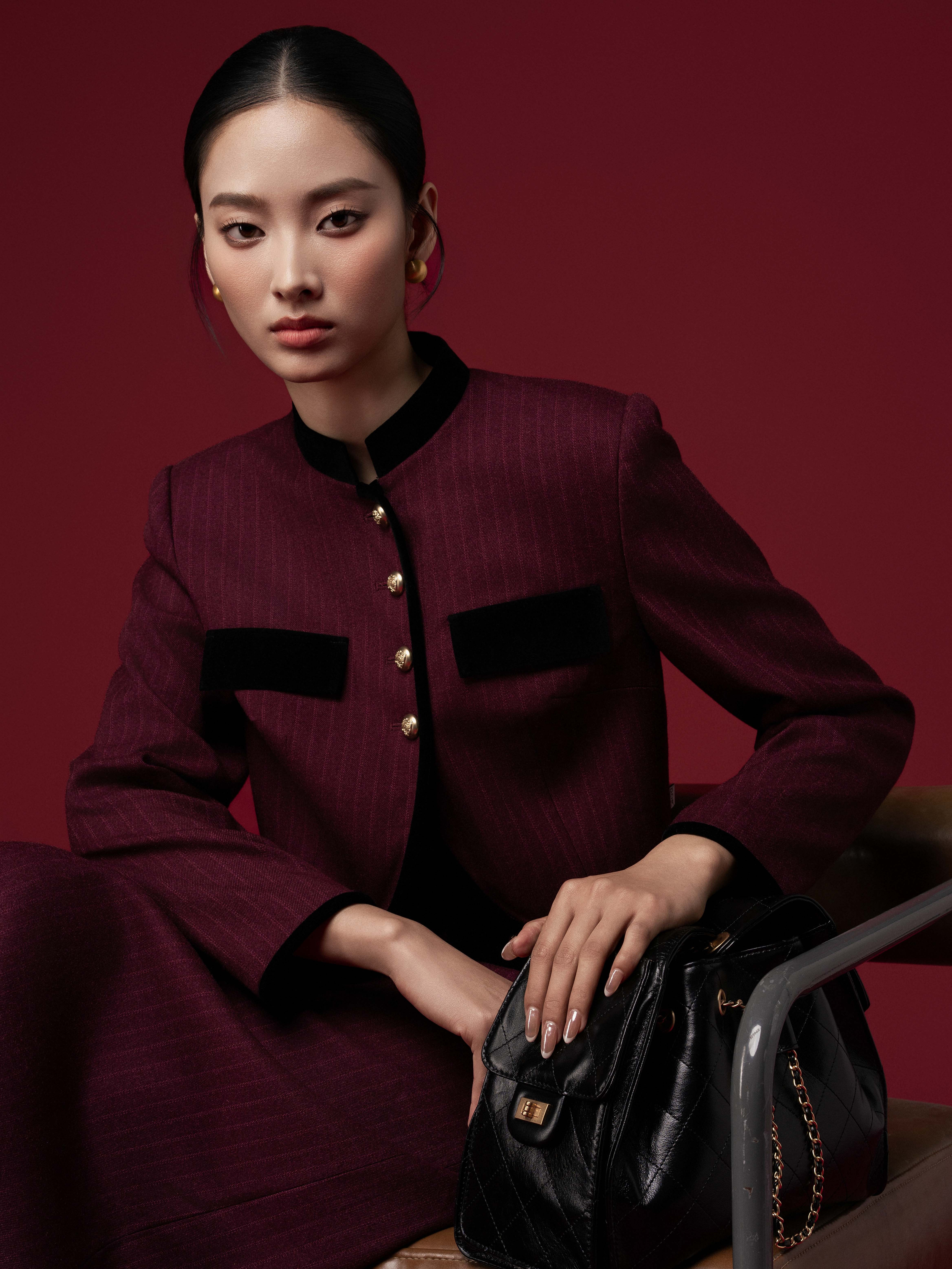 Chân váy midi phối 2 túi ốp trước_AV.1-938