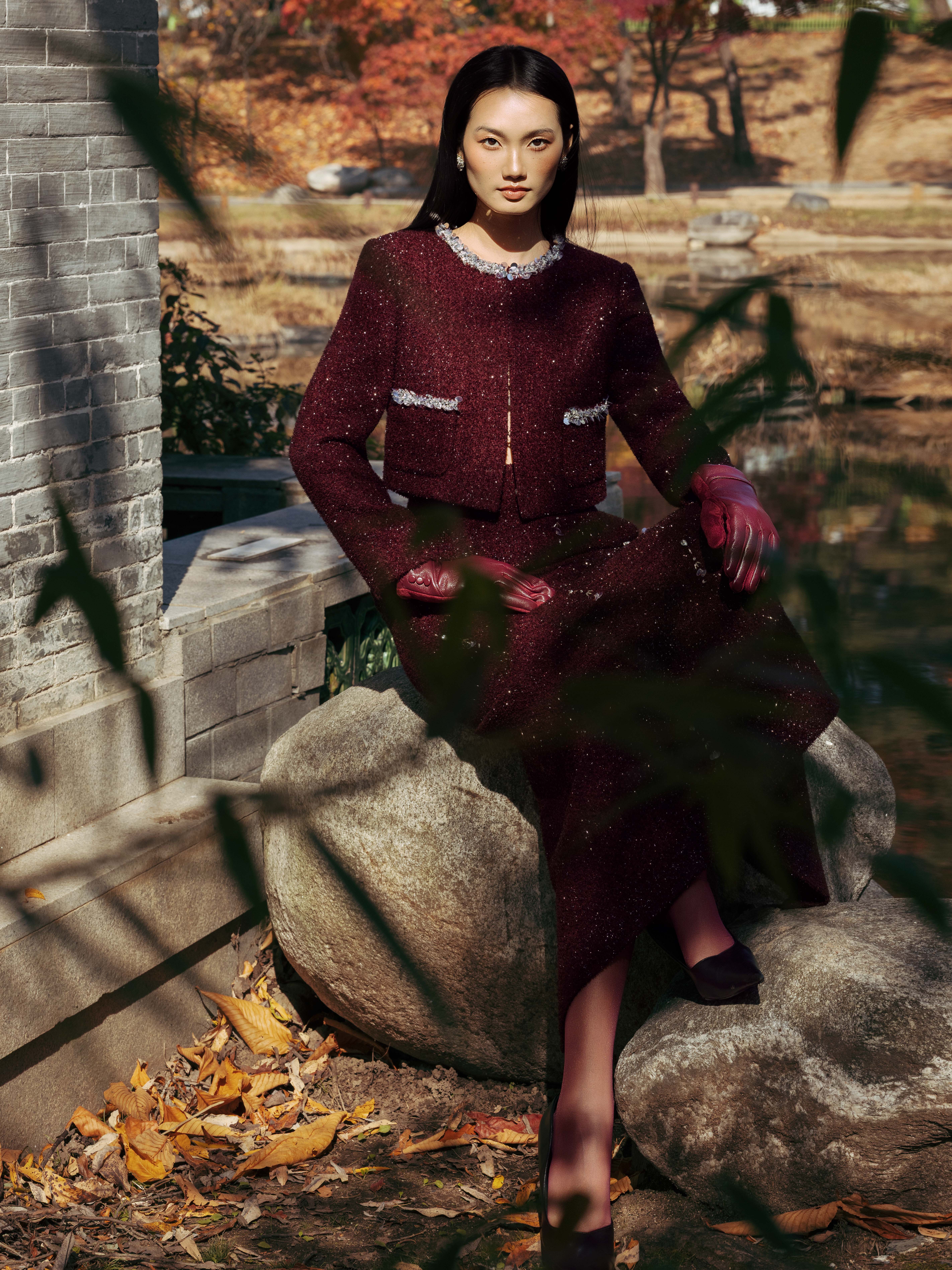 Áo vest ngắn phối viền cổ + túi_CV.5-1218