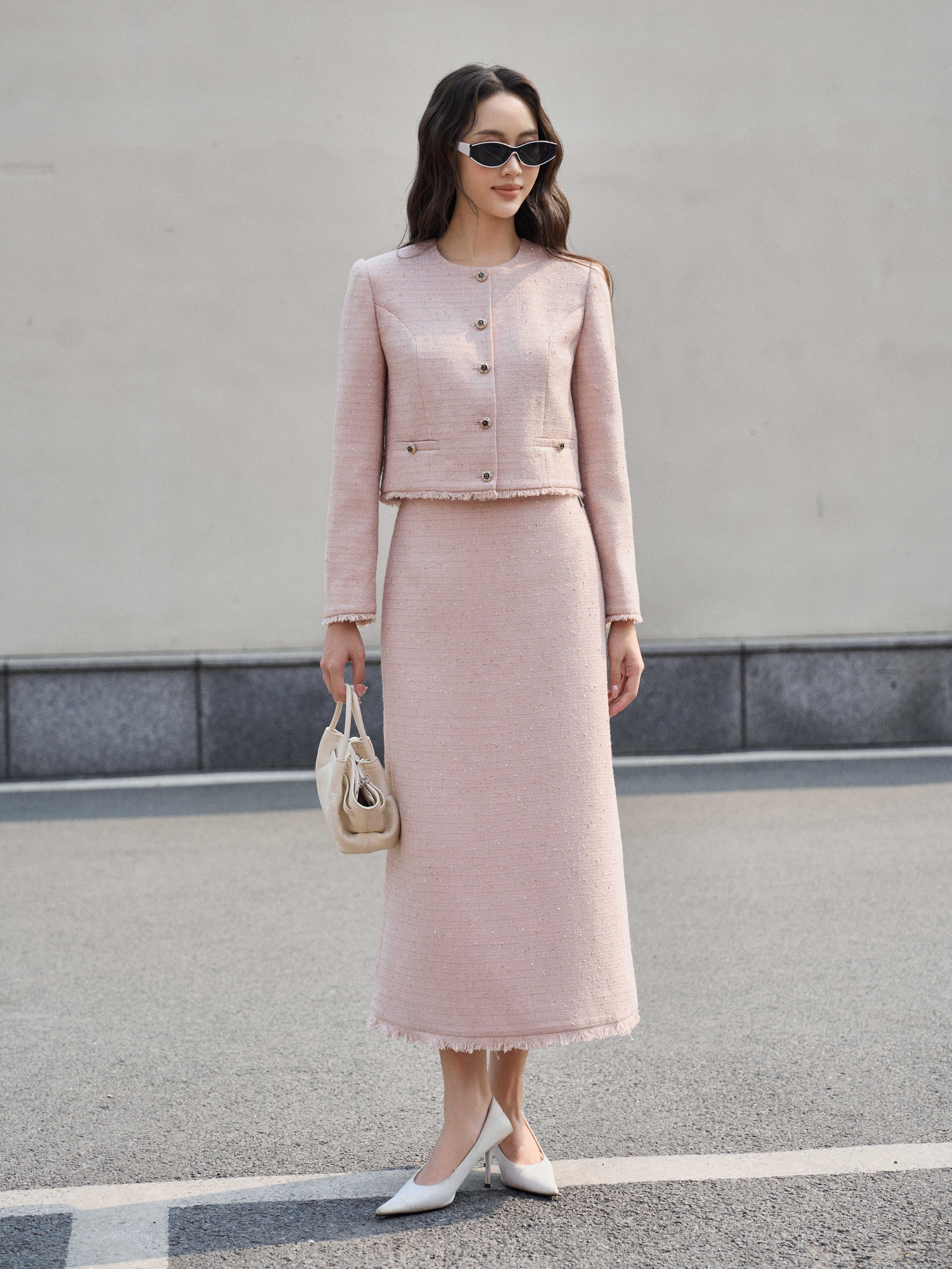 Áo vest cổ tròn tay + gấu tua rua_CV.5-1203