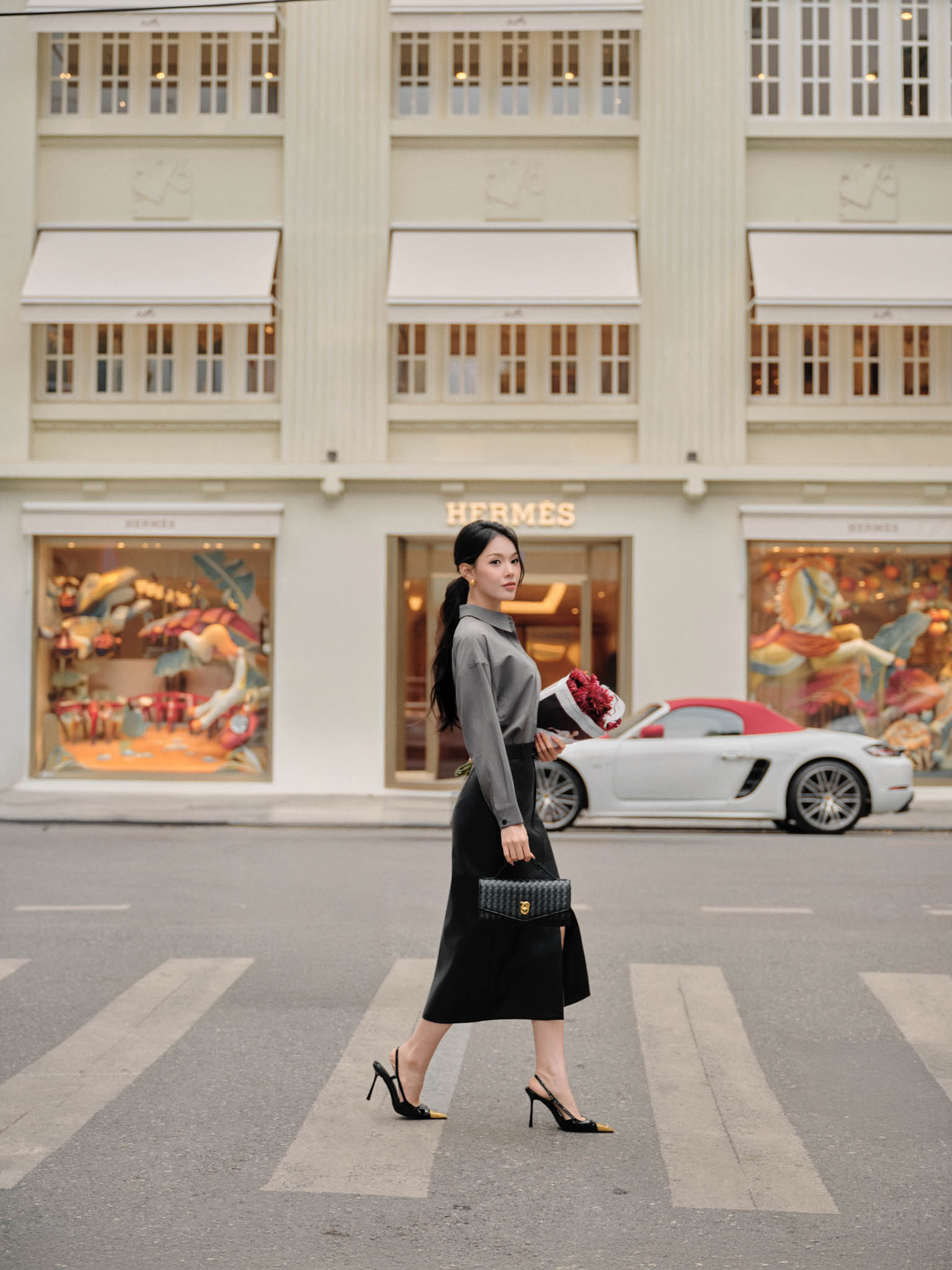 Áo sơ mi dài tay bổ mảnh