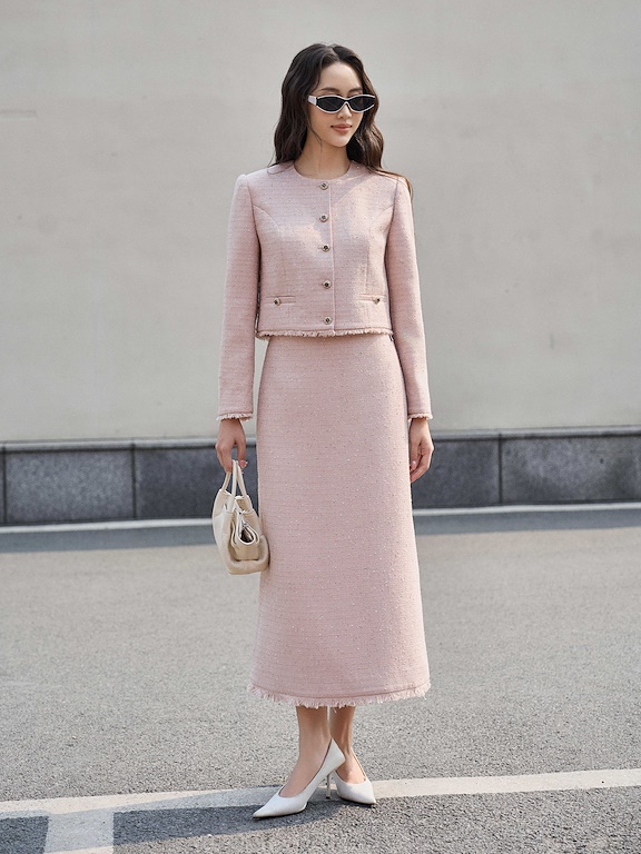 Chân váy midi gấu tua rua_AV.5-995