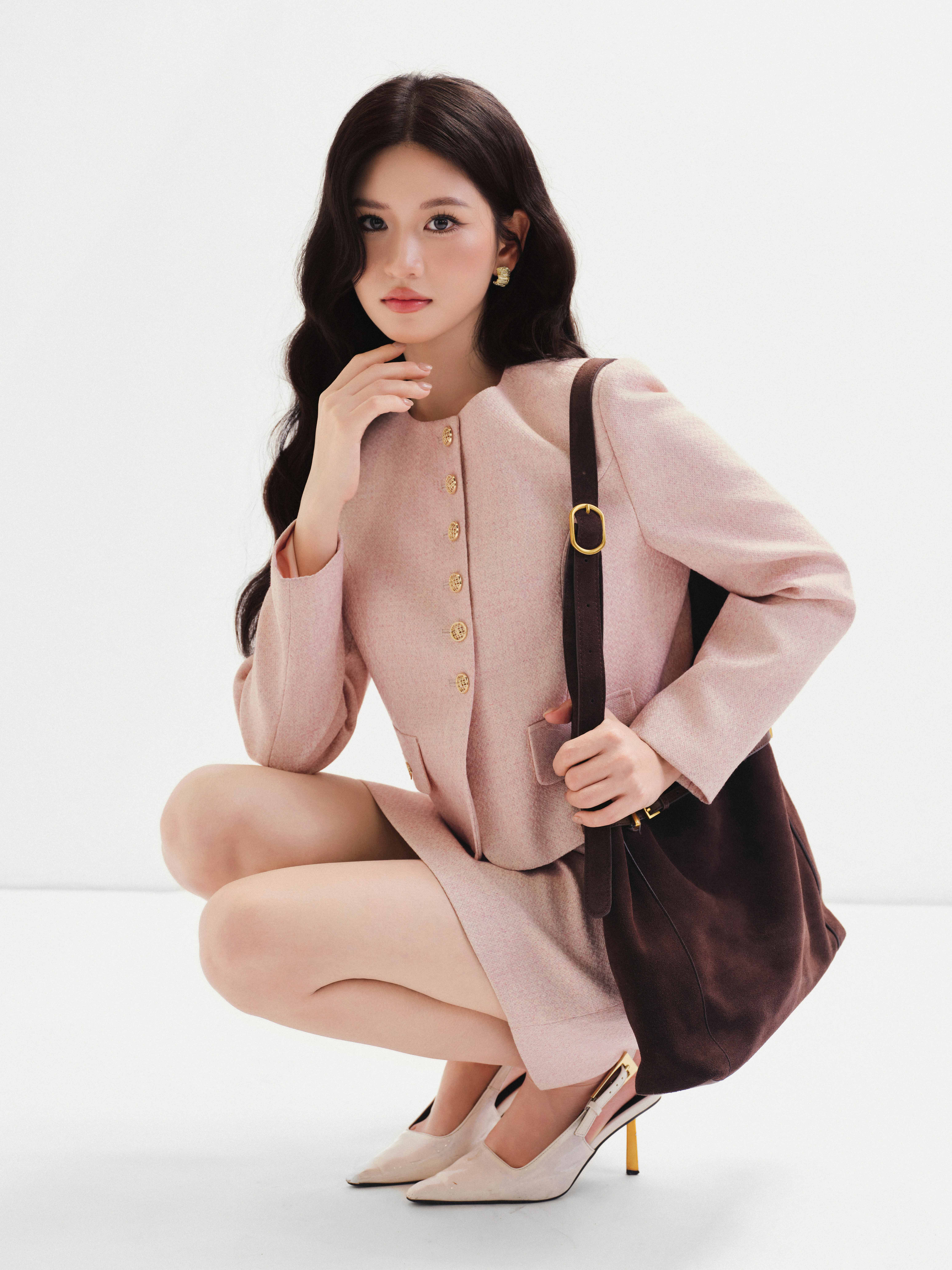 Áo khoác cổ tròn