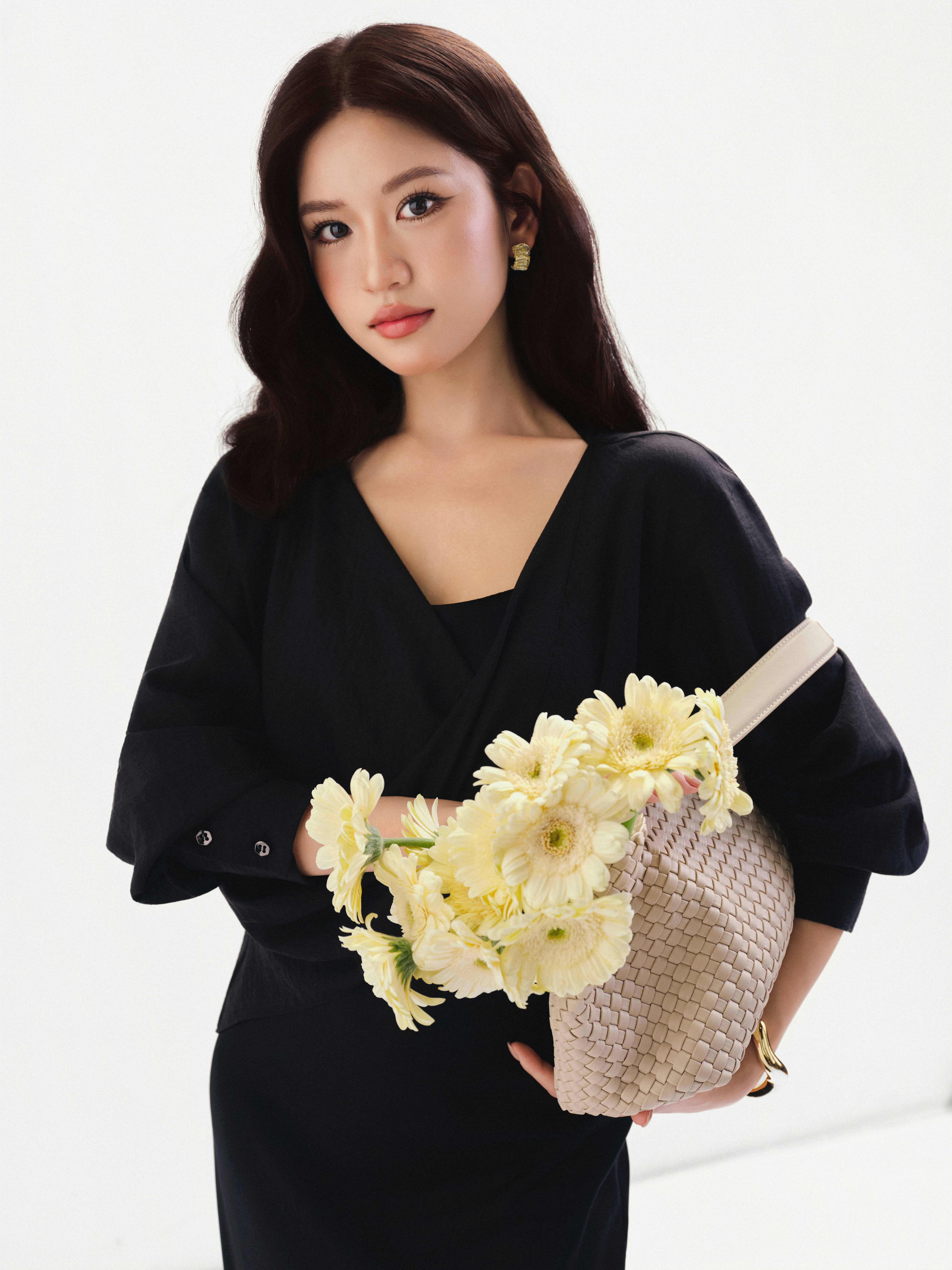 Set 2 chi tiết váy 2 dây phối áo tơ