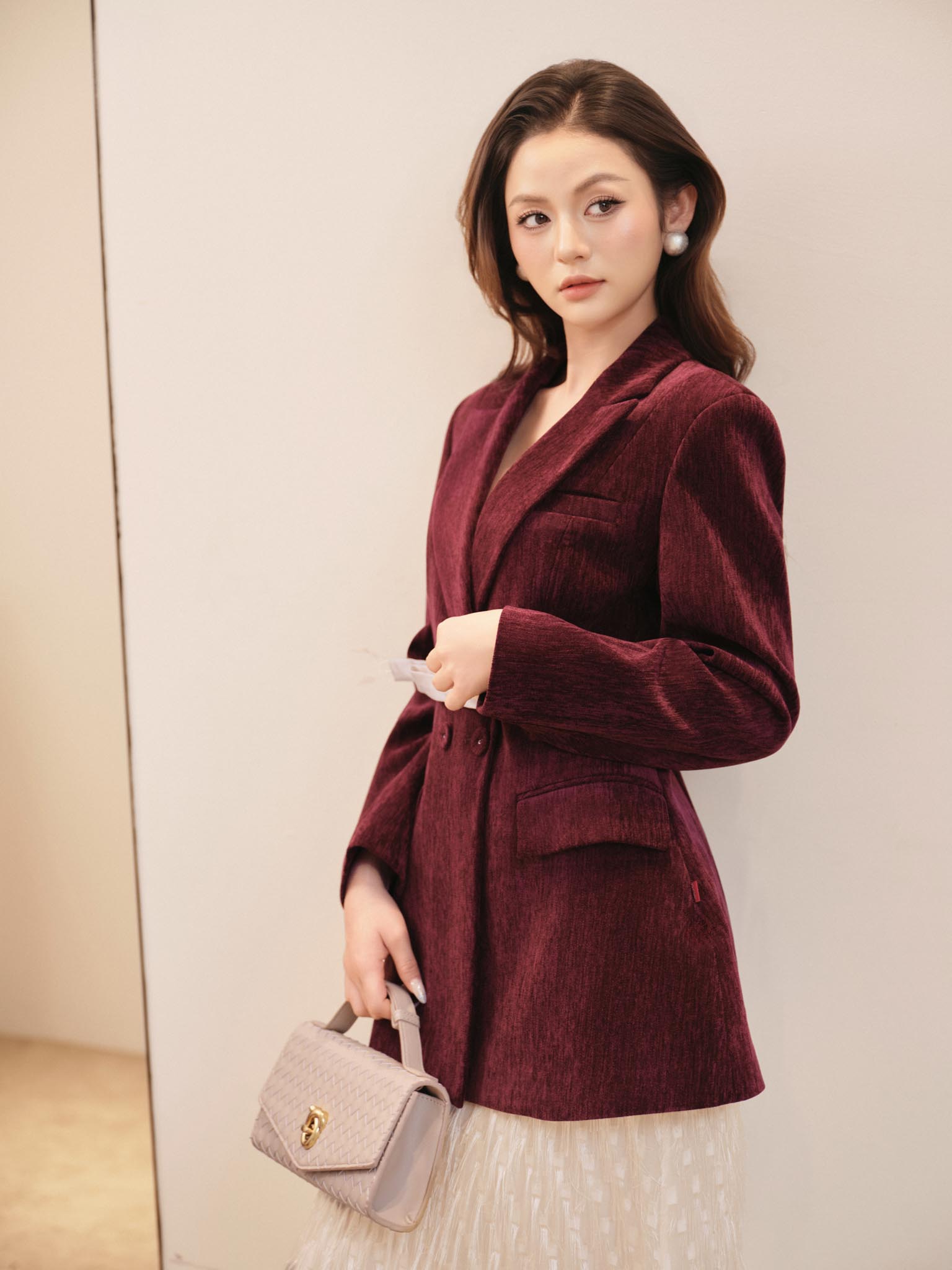 Chân váy tua rua dáng a dài