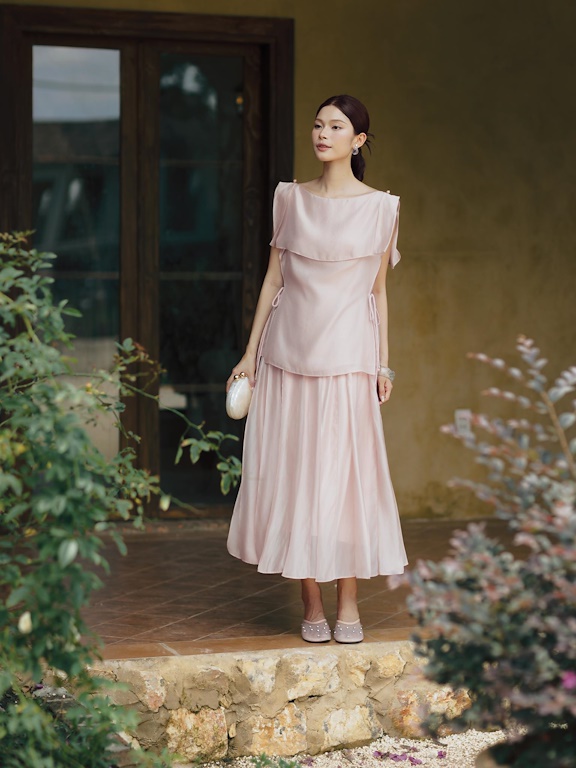 Chân váy tơ xếp ly_A.1-3455