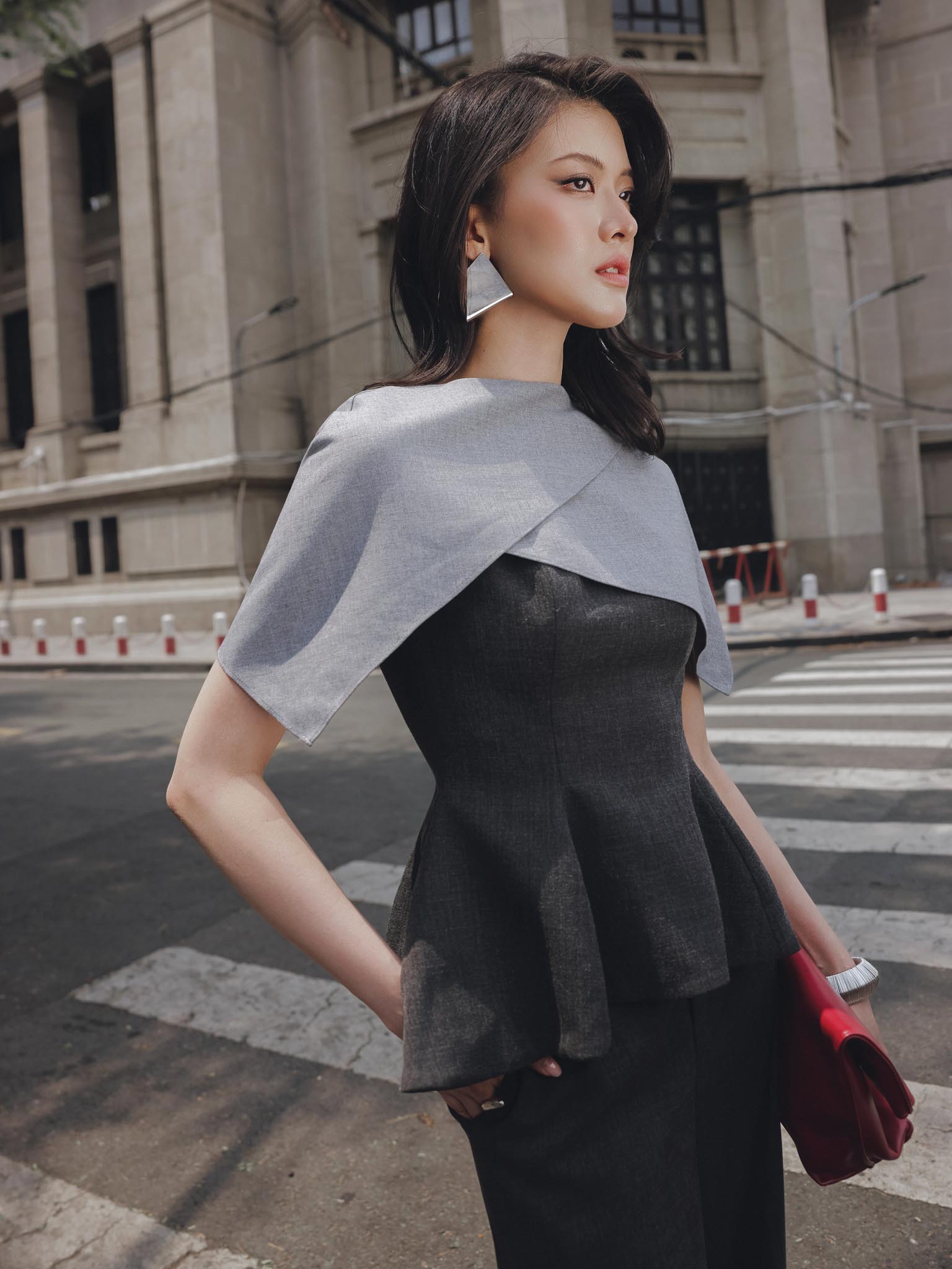 Áo peplum đuôi cá phối cổ_Q.2-986