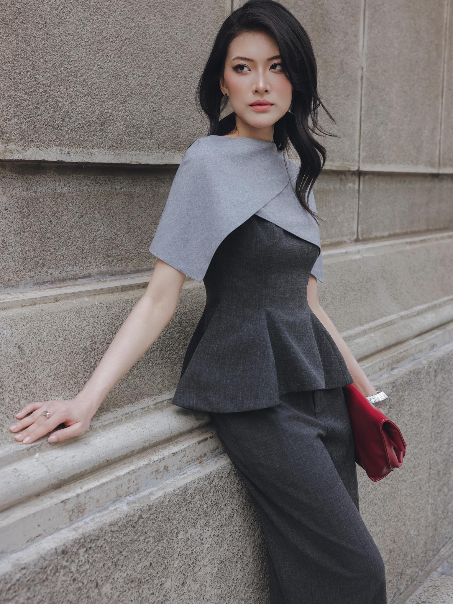 Áo peplum đuôi cá phối cổ_Q.2-986