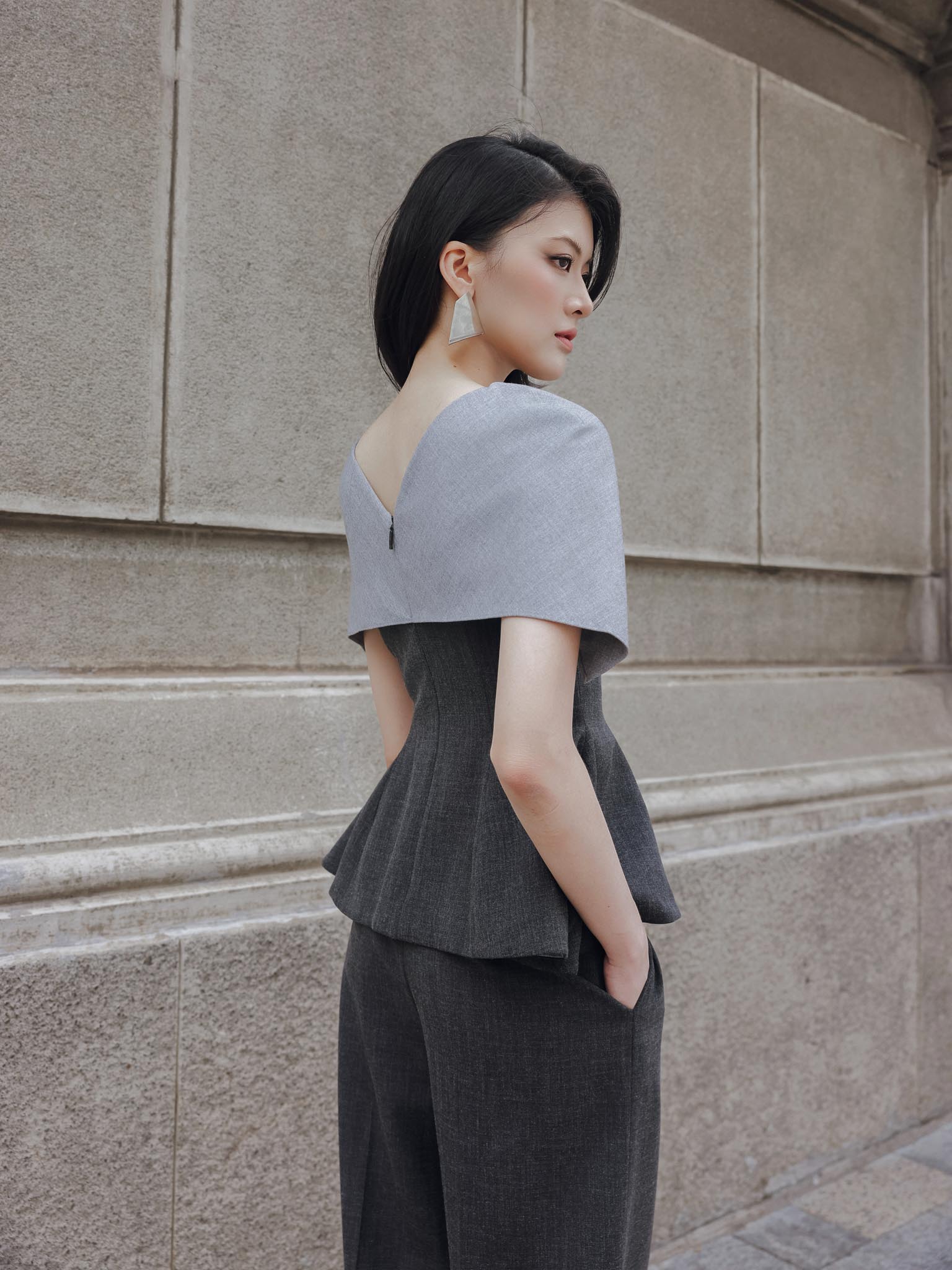 Áo peplum đuôi cá phối cổ_Q.2-986