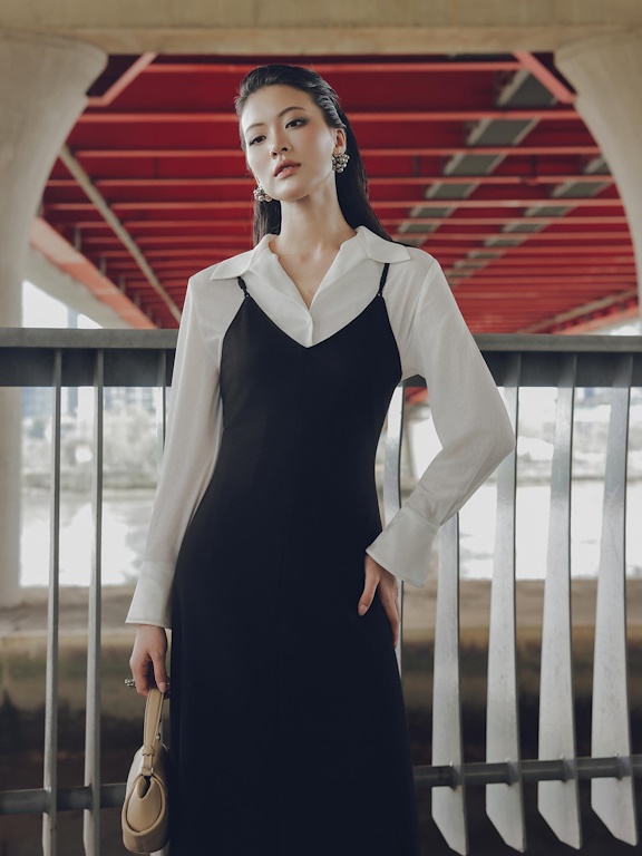 Áo sơ mi thun cổ V bẻ_V.2-3856