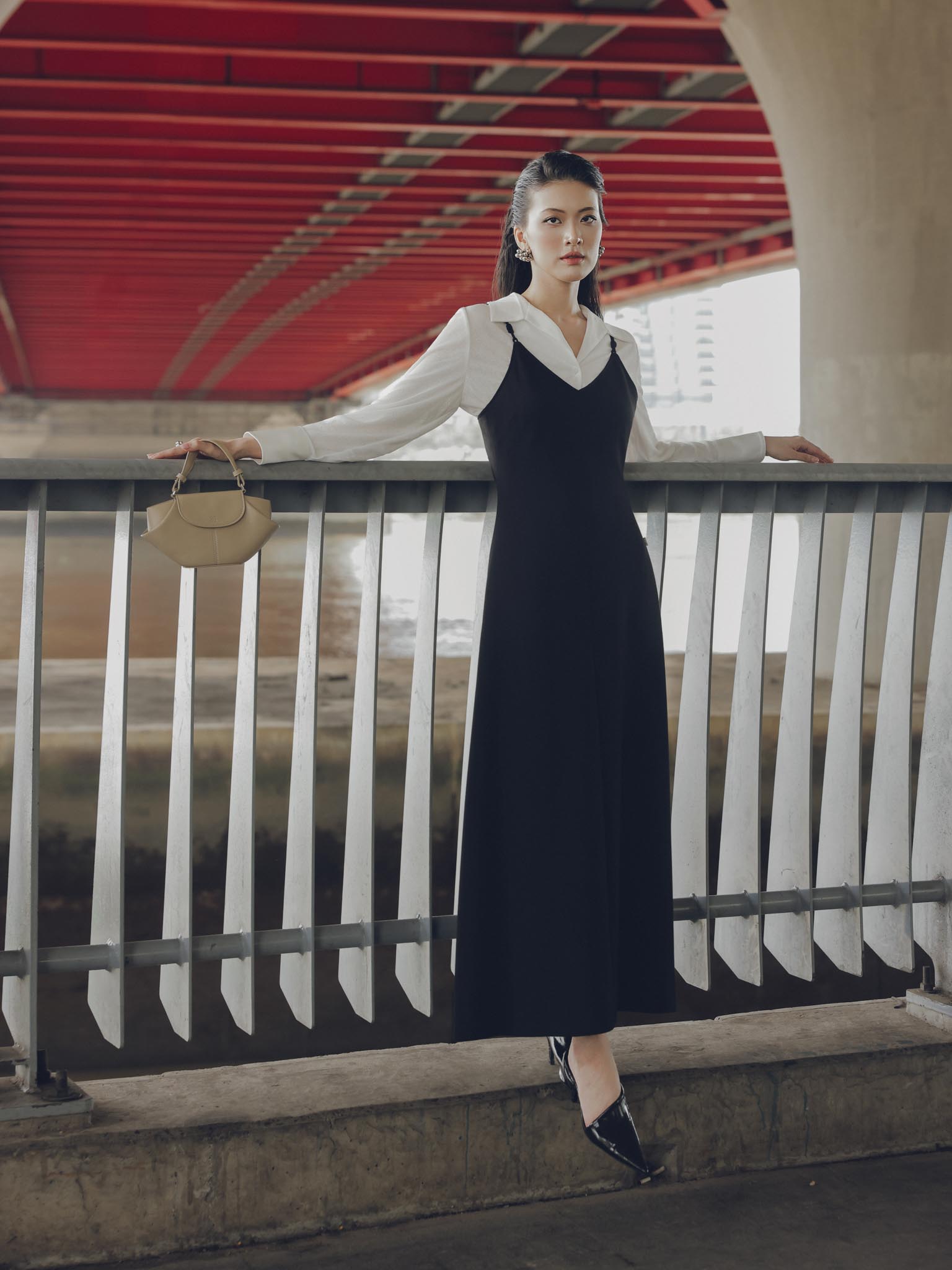 Áo sơ mi thun cổ V bẻ_V.2-3856