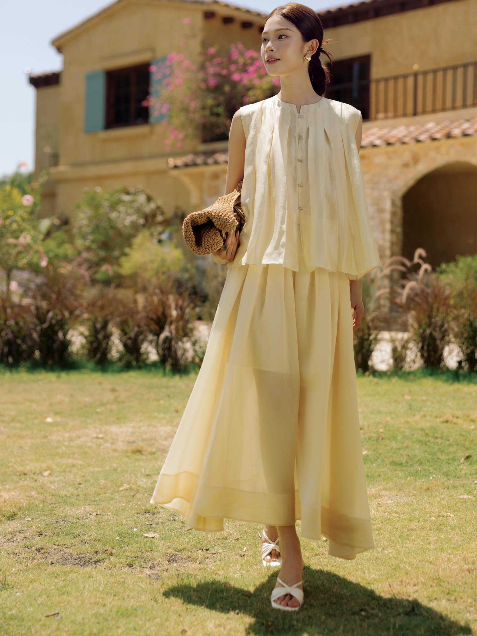 Áo tơ sát nách xếp ly_CV.2-1325