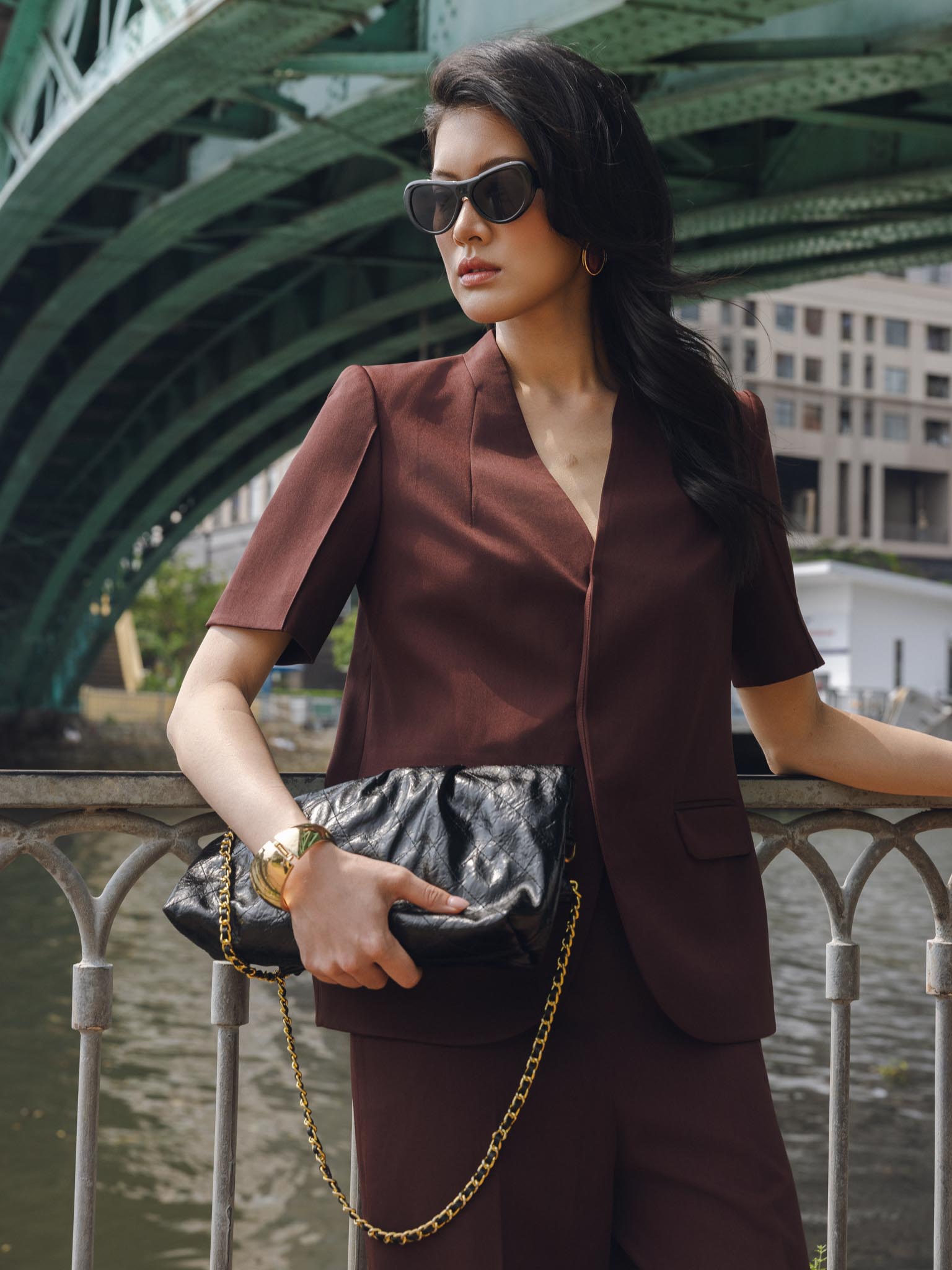 Áo ký giả vạt chéo gấu bo tròn_Q.2-978