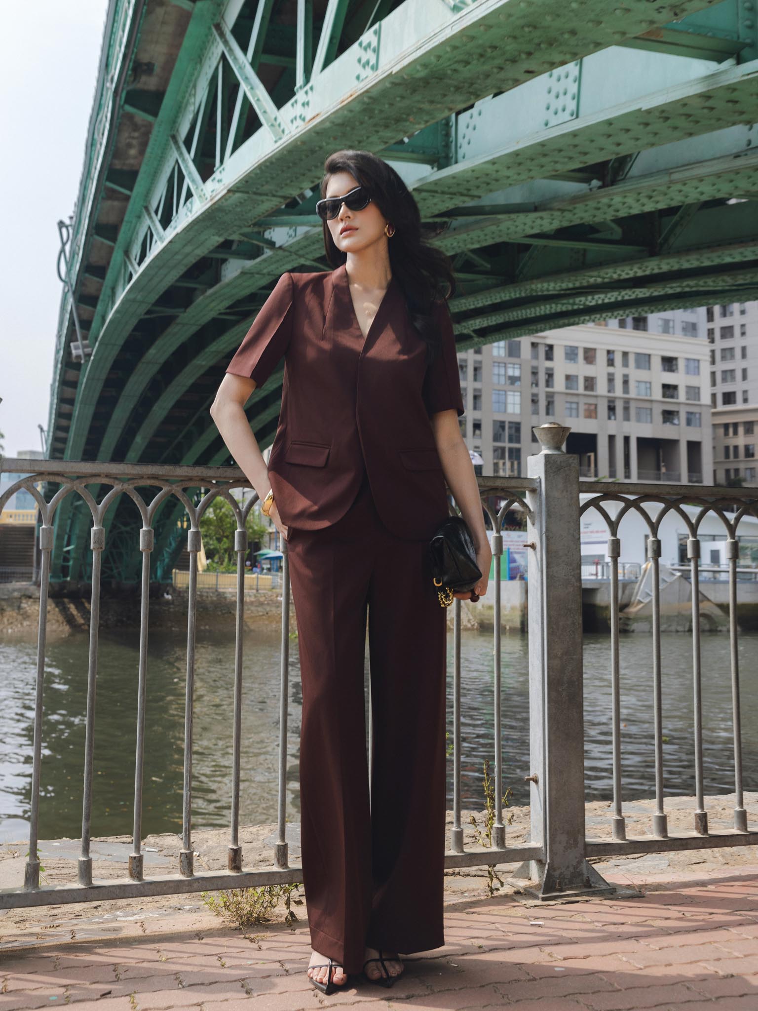 Quần suông xếp ly cạp rời_AV.1-1049