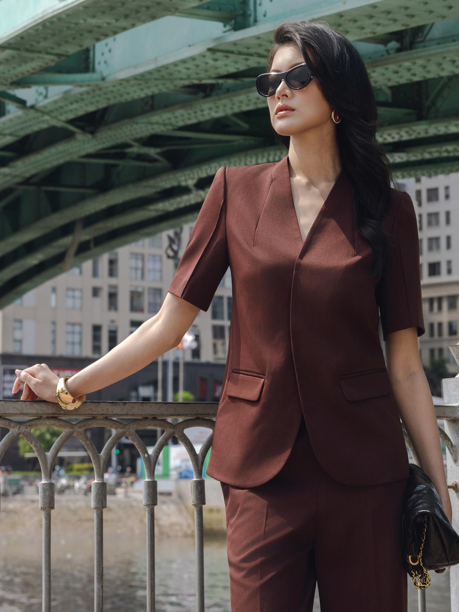 Áo ký giả vạt chéo gấu bo tròn_Q.2-978