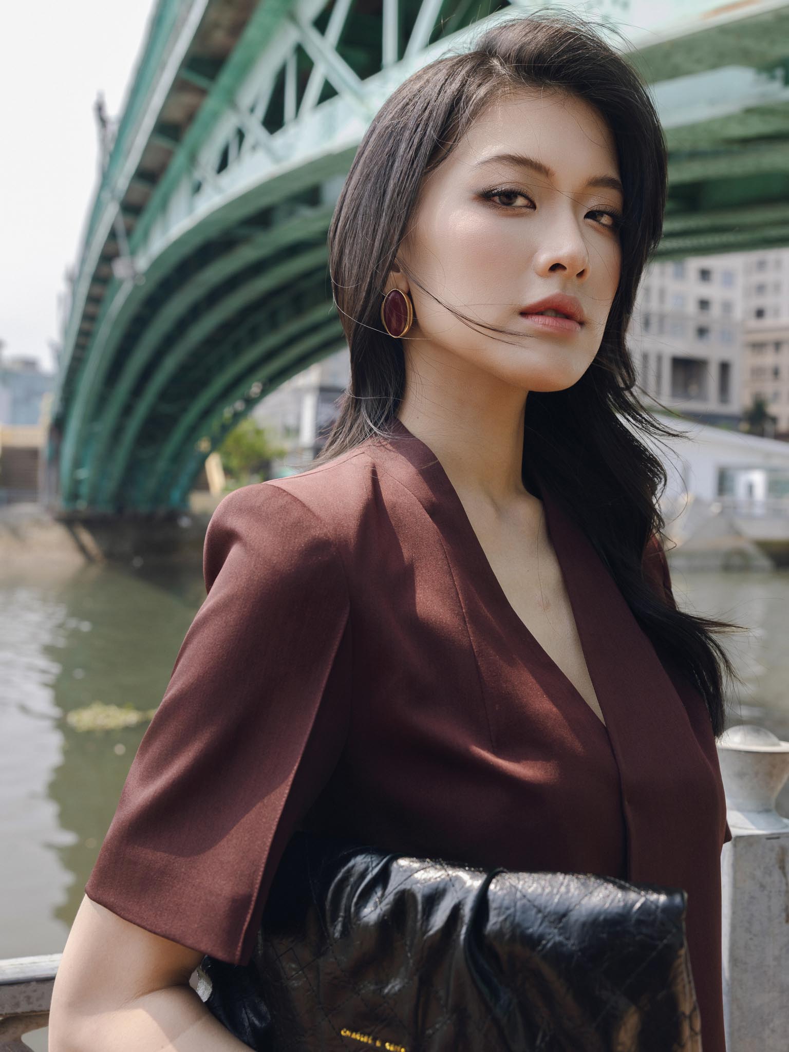 Áo ký giả vạt chéo gấu bo tròn_Q.2-978