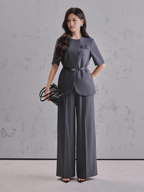 Áo ký giả vạt chéo gấu bo tròn_Q.2-978