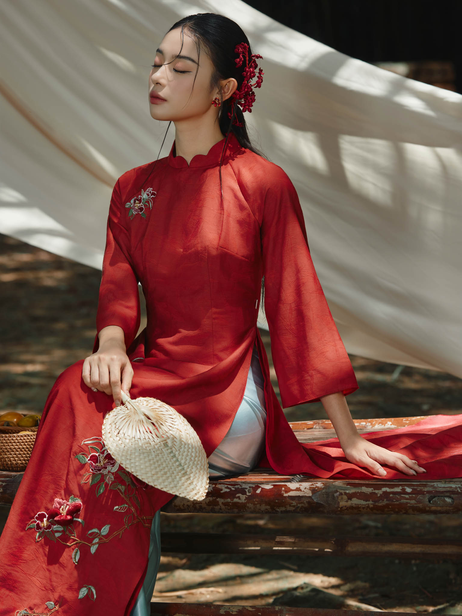 Áo dài Hải Đường