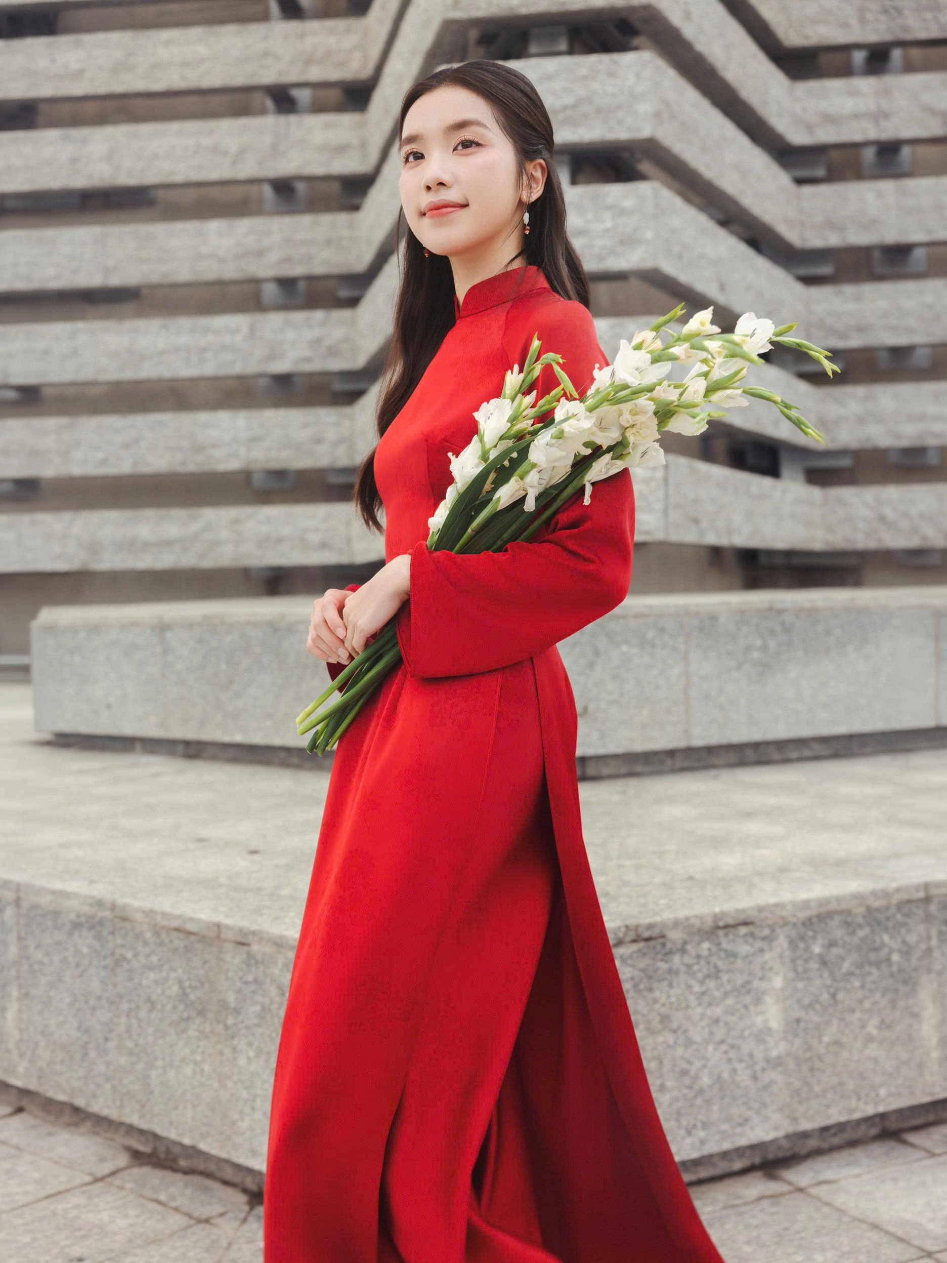 Quần áo dài lụa gấm_AD.3-3254